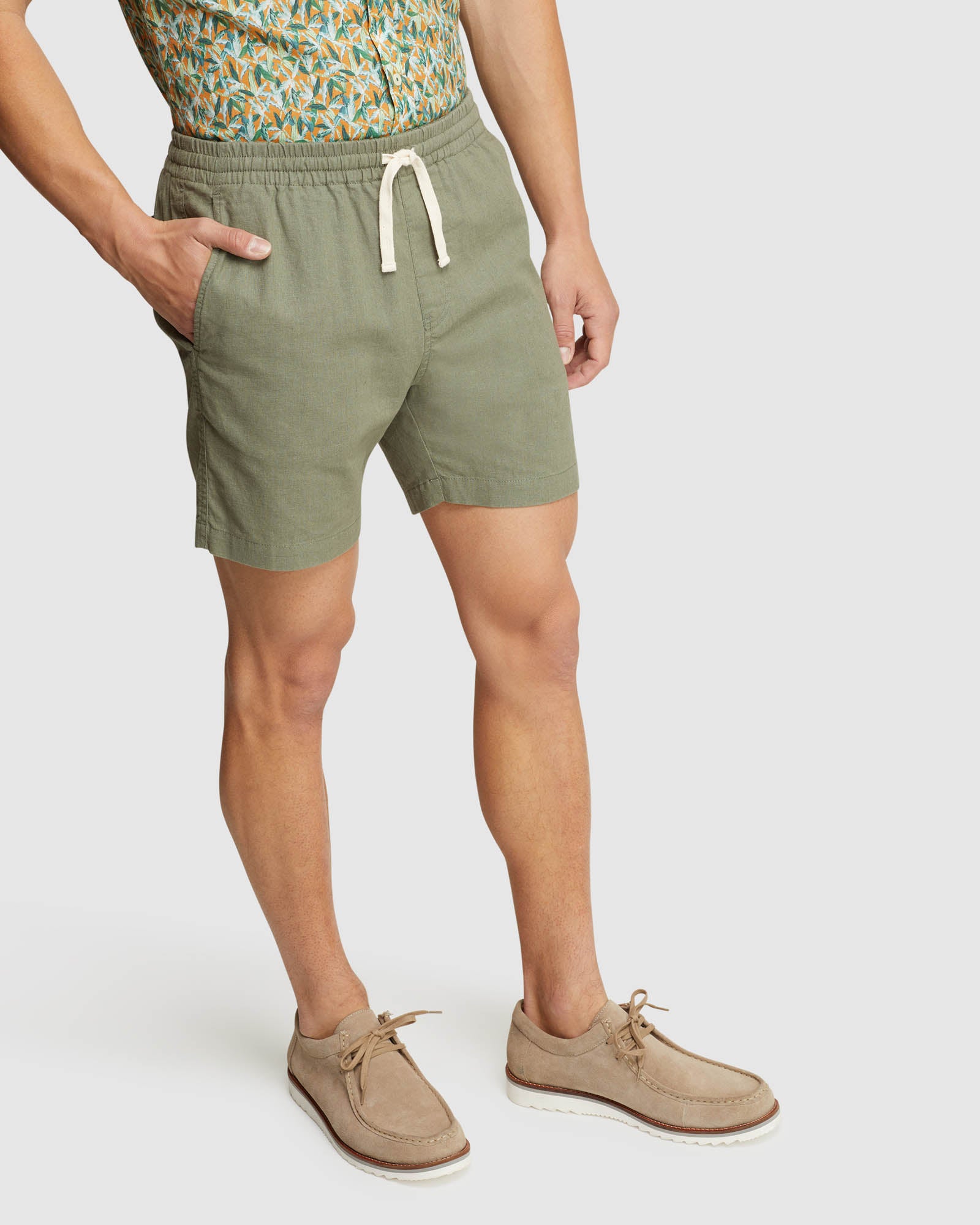 TOBY LINEN COTTON SHORTS