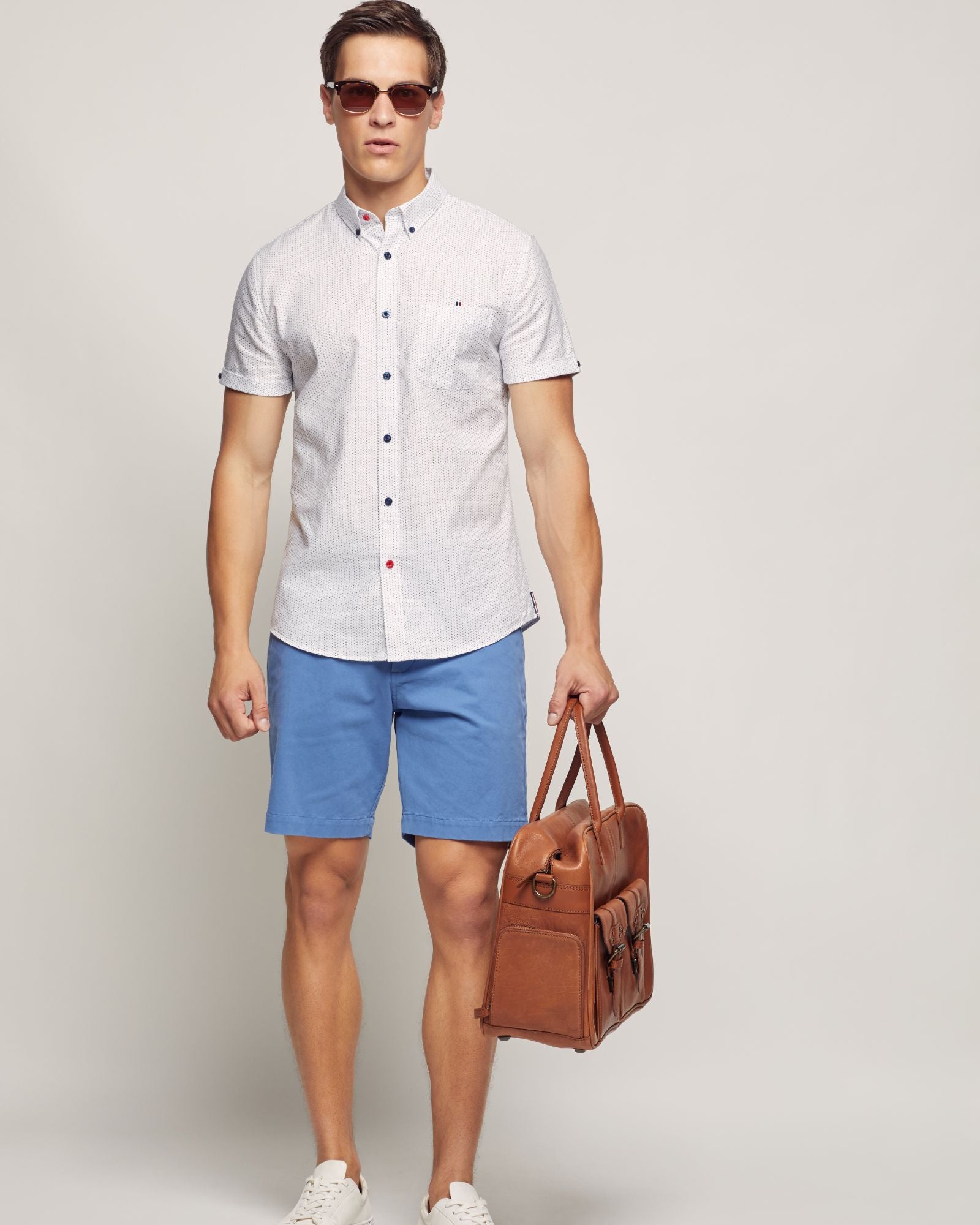 HENRY ORGANIC COTTON CHINO SHORTS