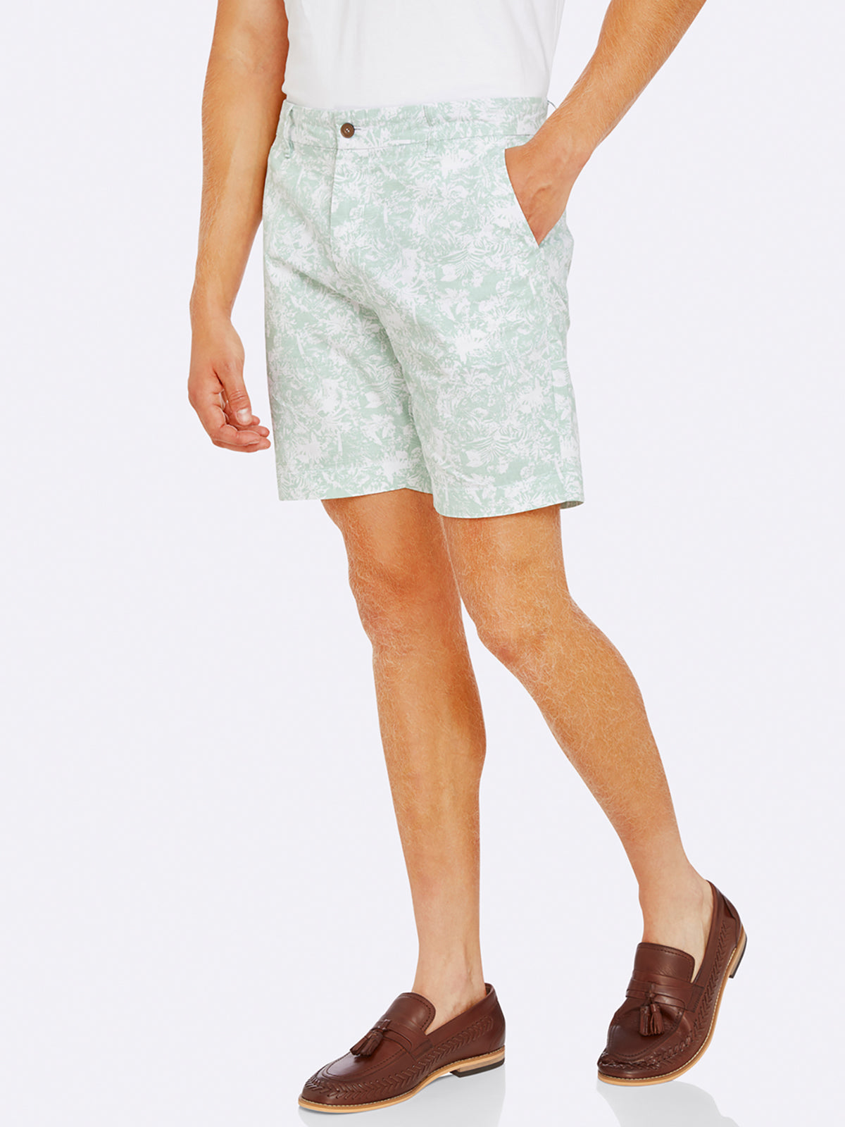 HENRY PRINTED COTTON SHORTS