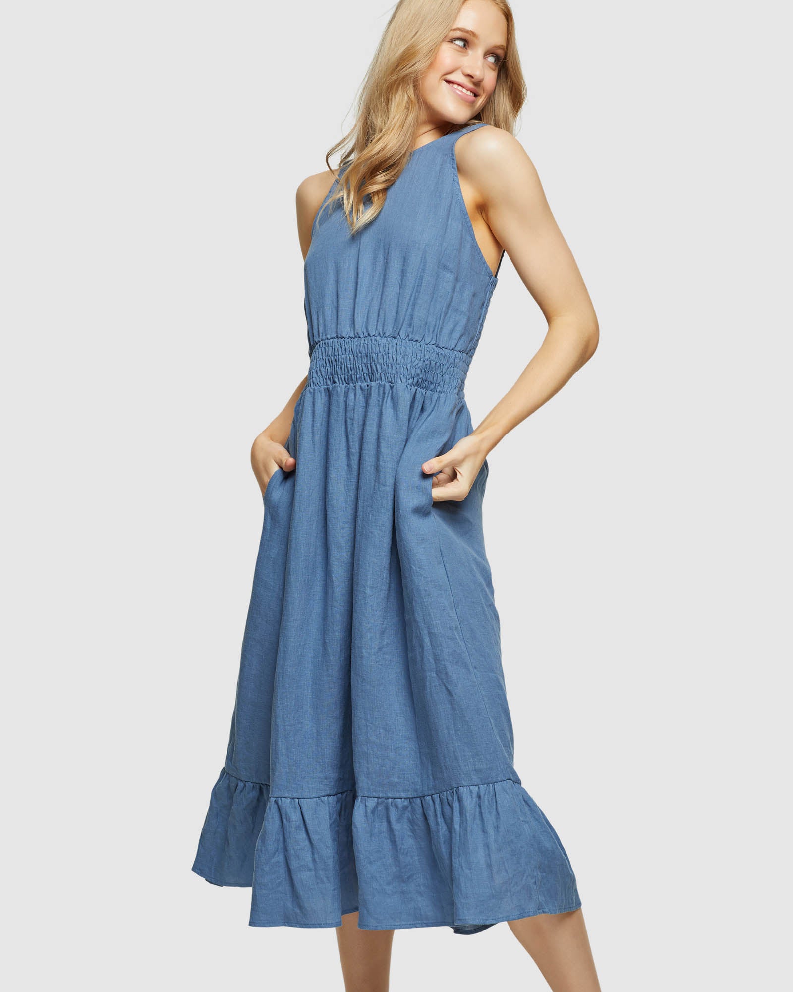 CARA LINEN DRESS