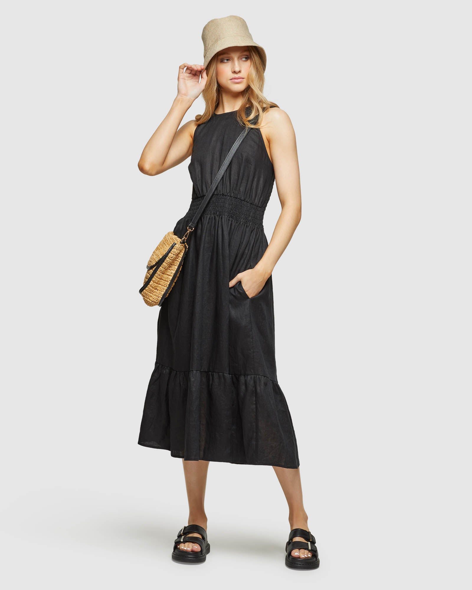 CARA LINEN DRESS