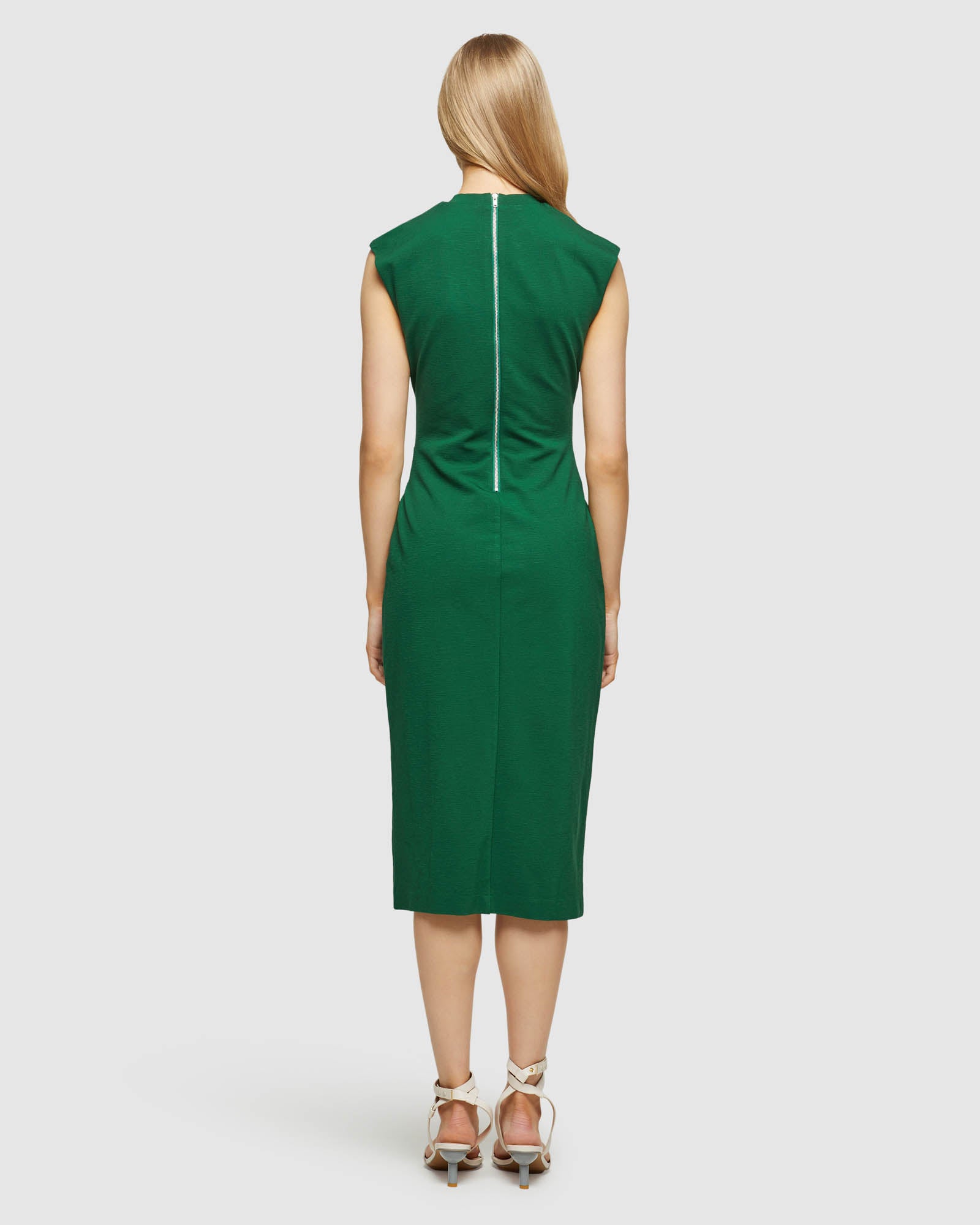 GAIL TIE FRONT PONTI DRESS