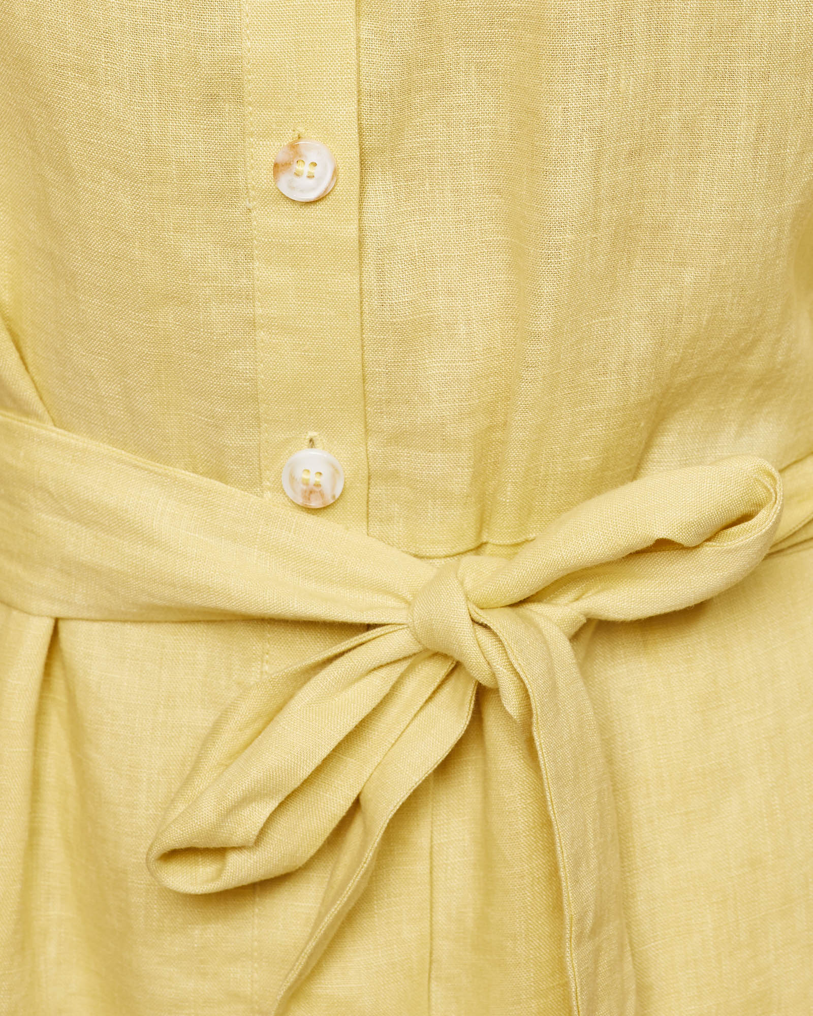 KIANA BALLOON SLEEVE LINEN DRESS