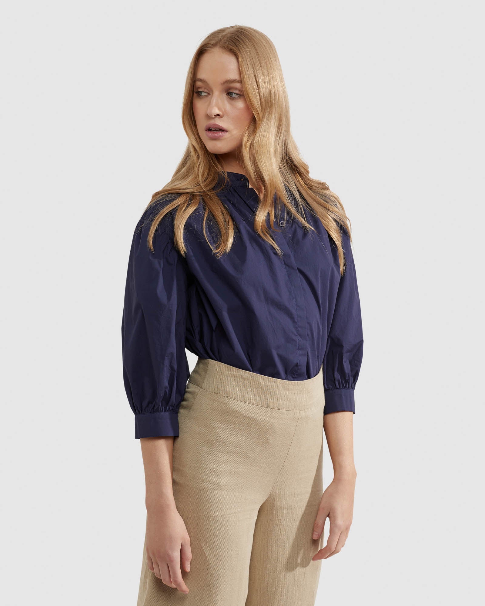 IRIS COTTON POPLIN BLOUSE