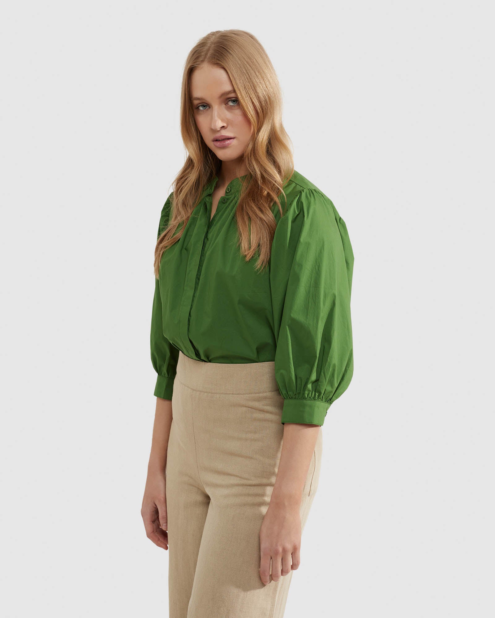 IRIS COTTON POPLIN BLOUSE