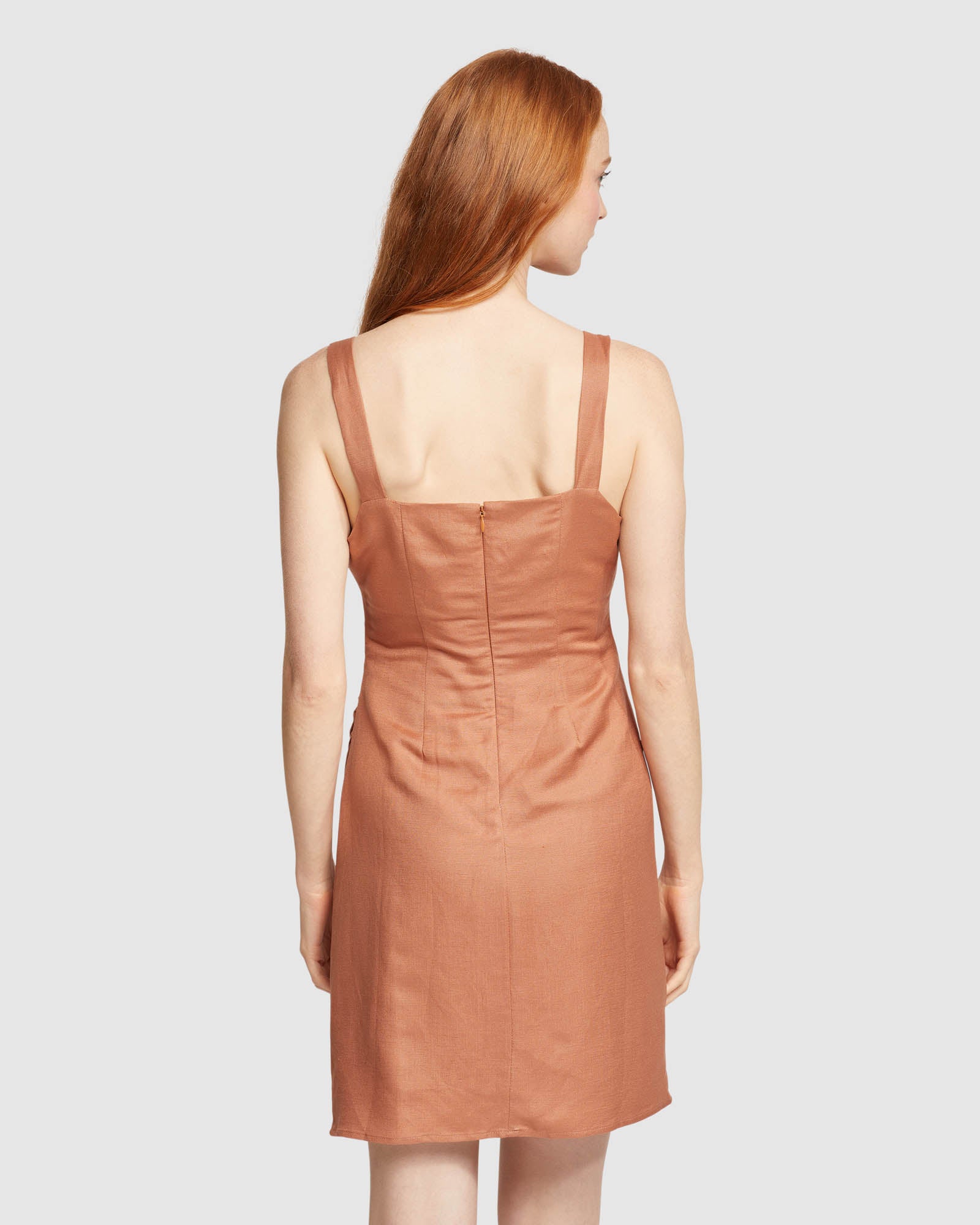 CUTLER LINEN BLEND DRESS