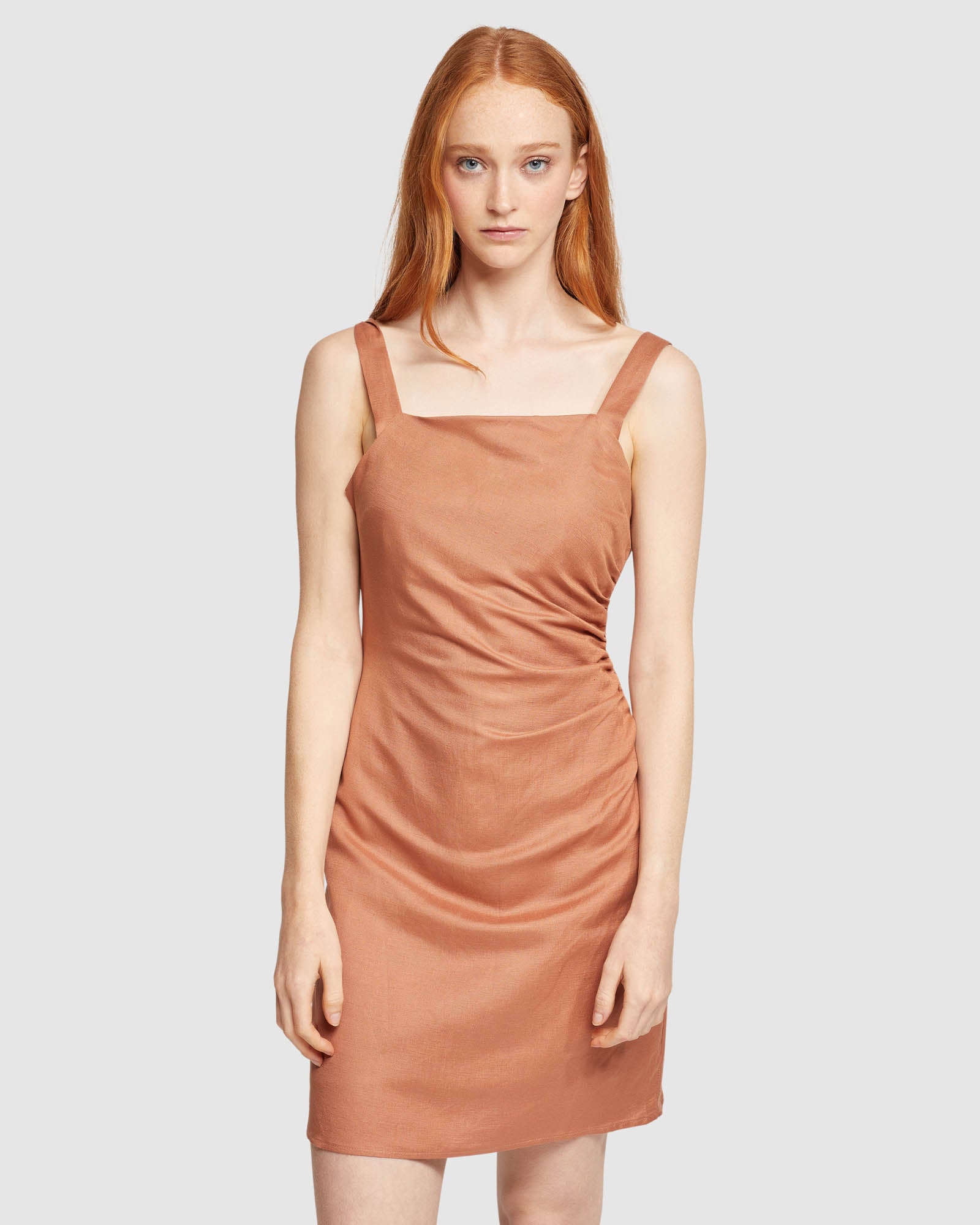 CUTLER LINEN BLEND DRESS