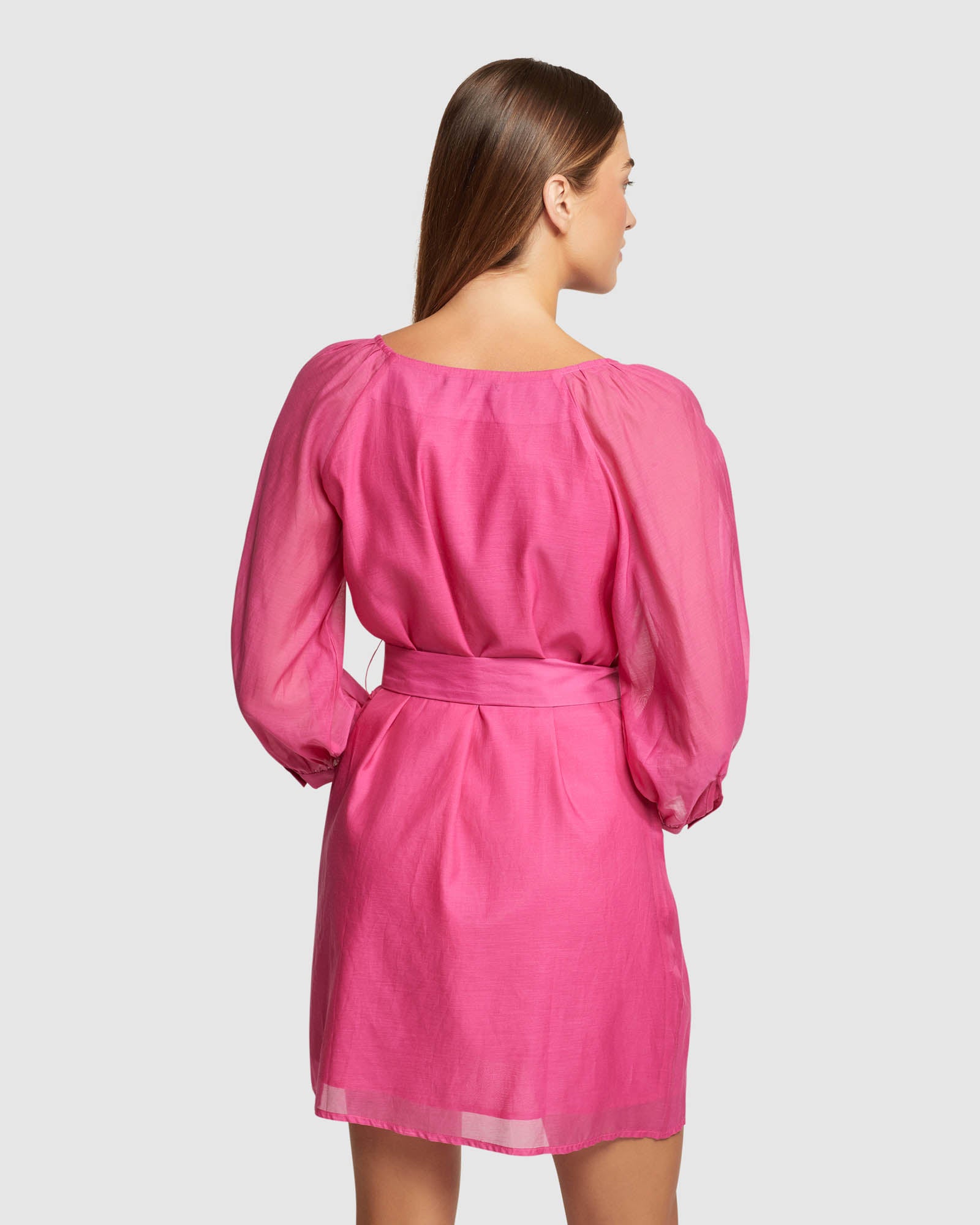 PEONY SILK BLEND DRESS