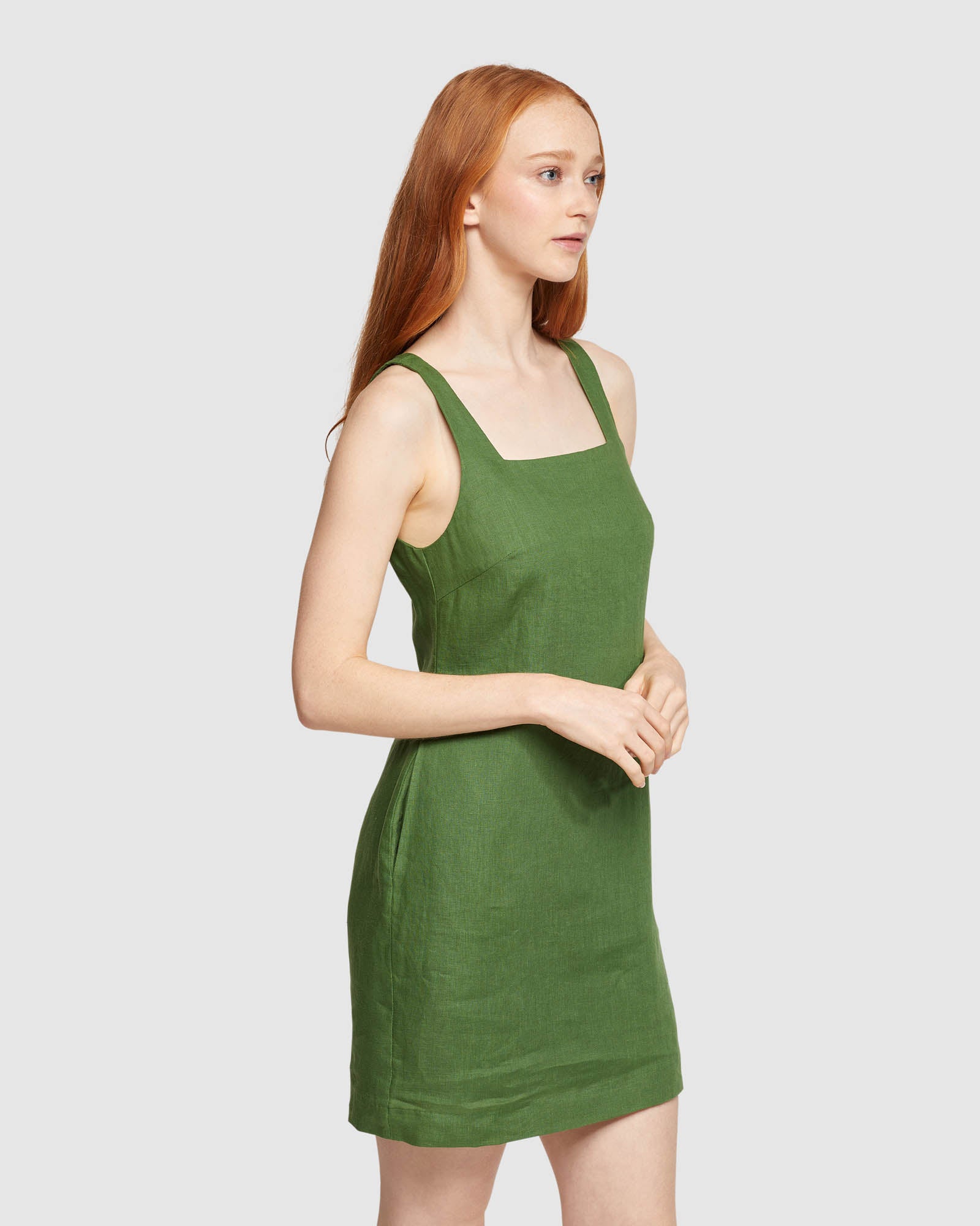 LYLA LINEN MINI DRESS