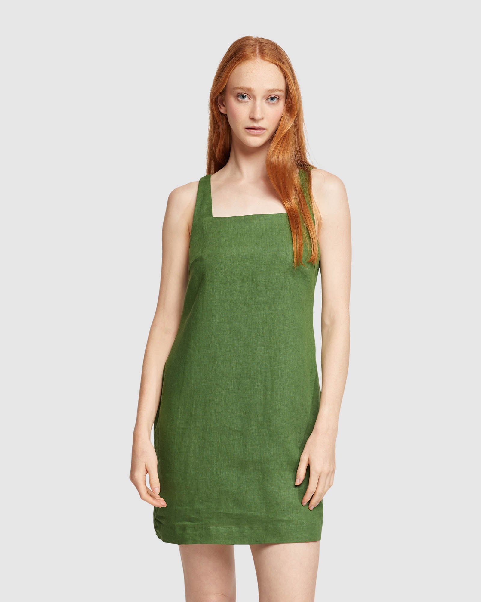 LYLA LINEN MINI DRESS