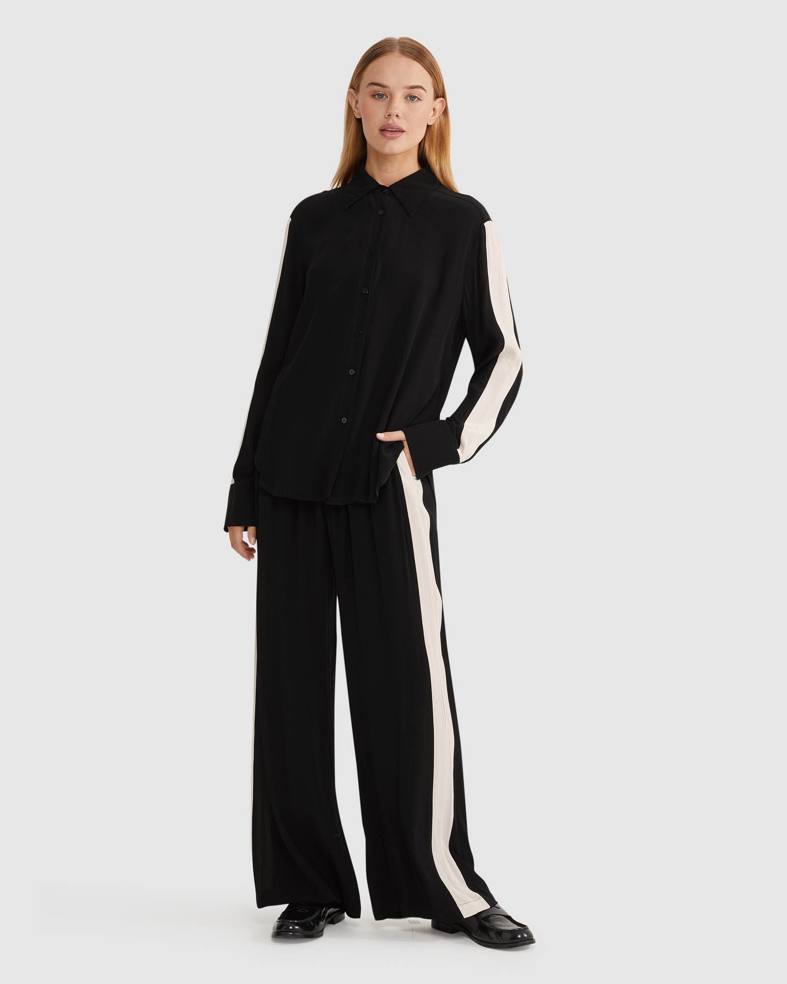 CHANTEL CONTRAST PANEL PANTS