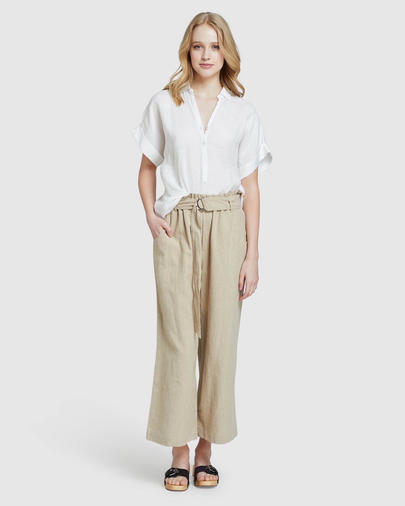 CELINE LINEN PANTS