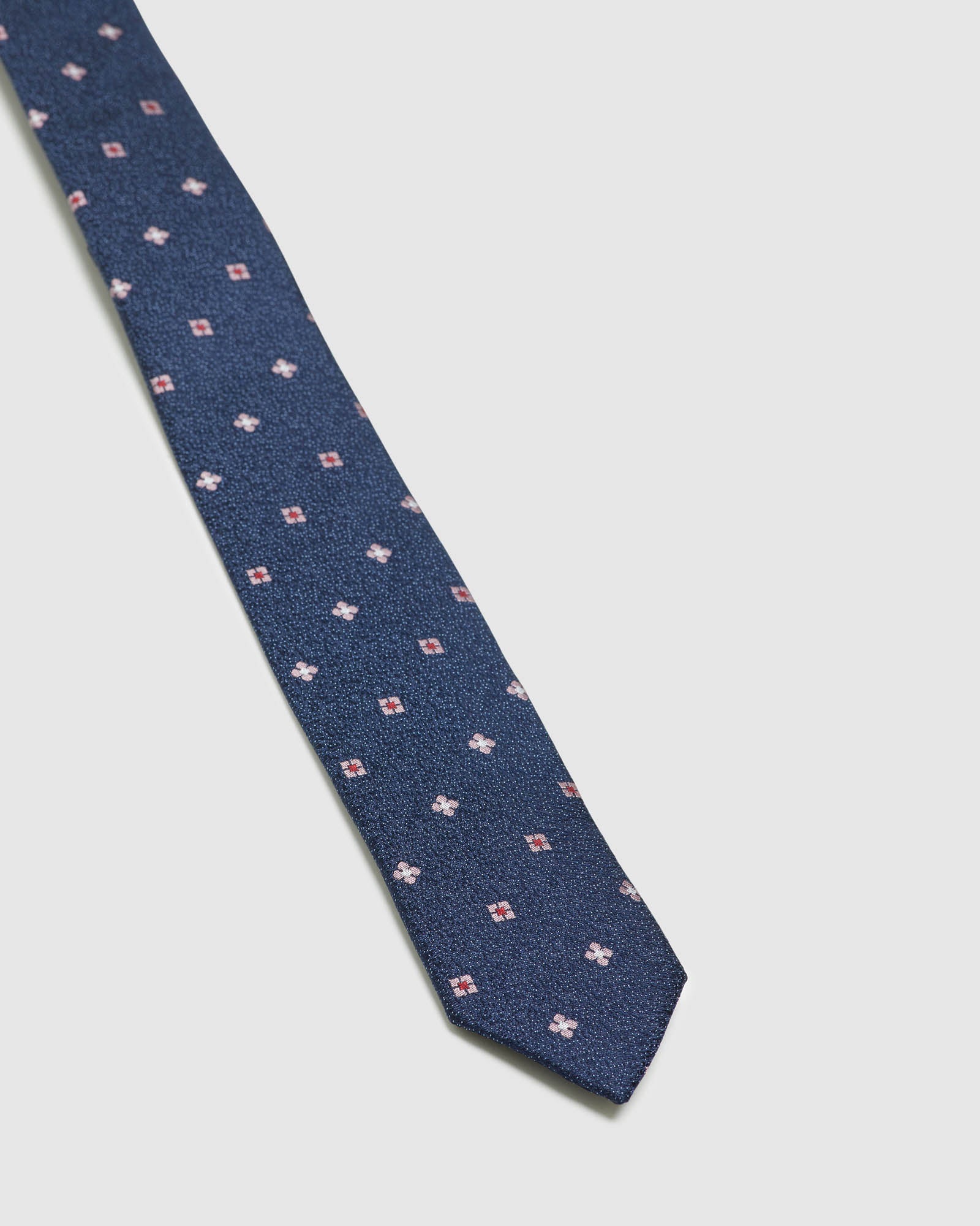 SPECKLES AND PETALS SKINNY SILK TIE