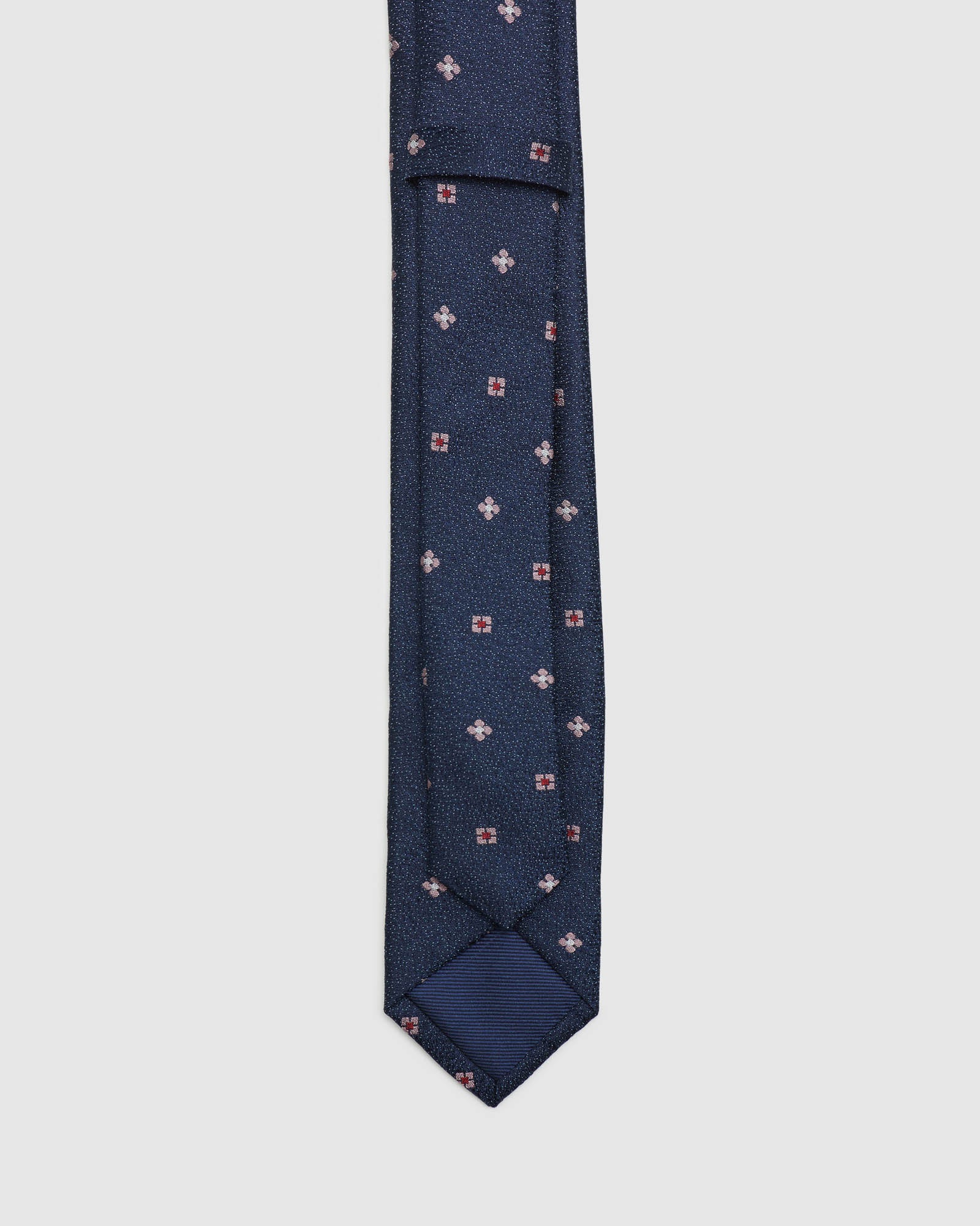 SPECKLES AND PETALS SKINNY SILK TIE