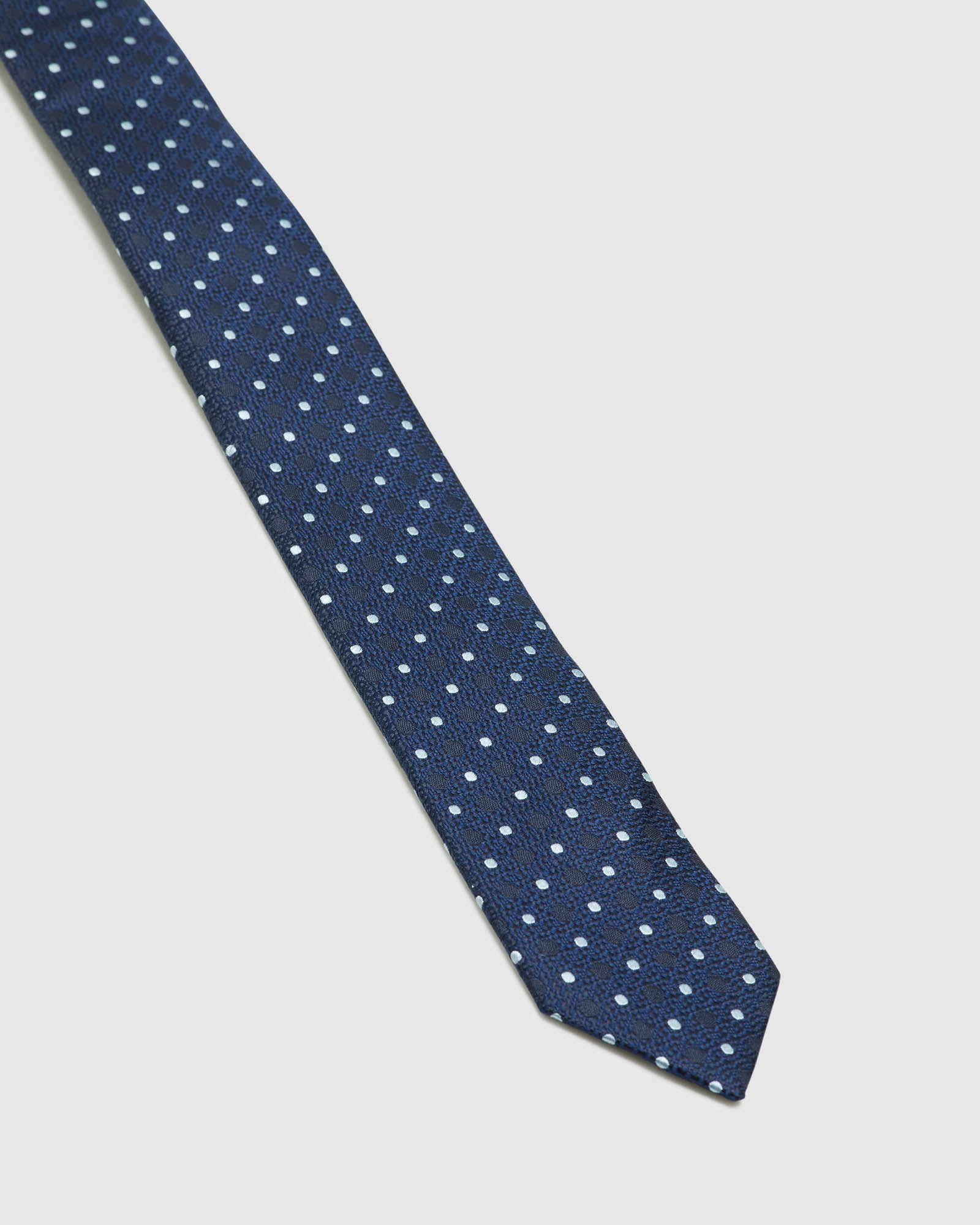 DOT AND SPOT SKINNY SILK TIE