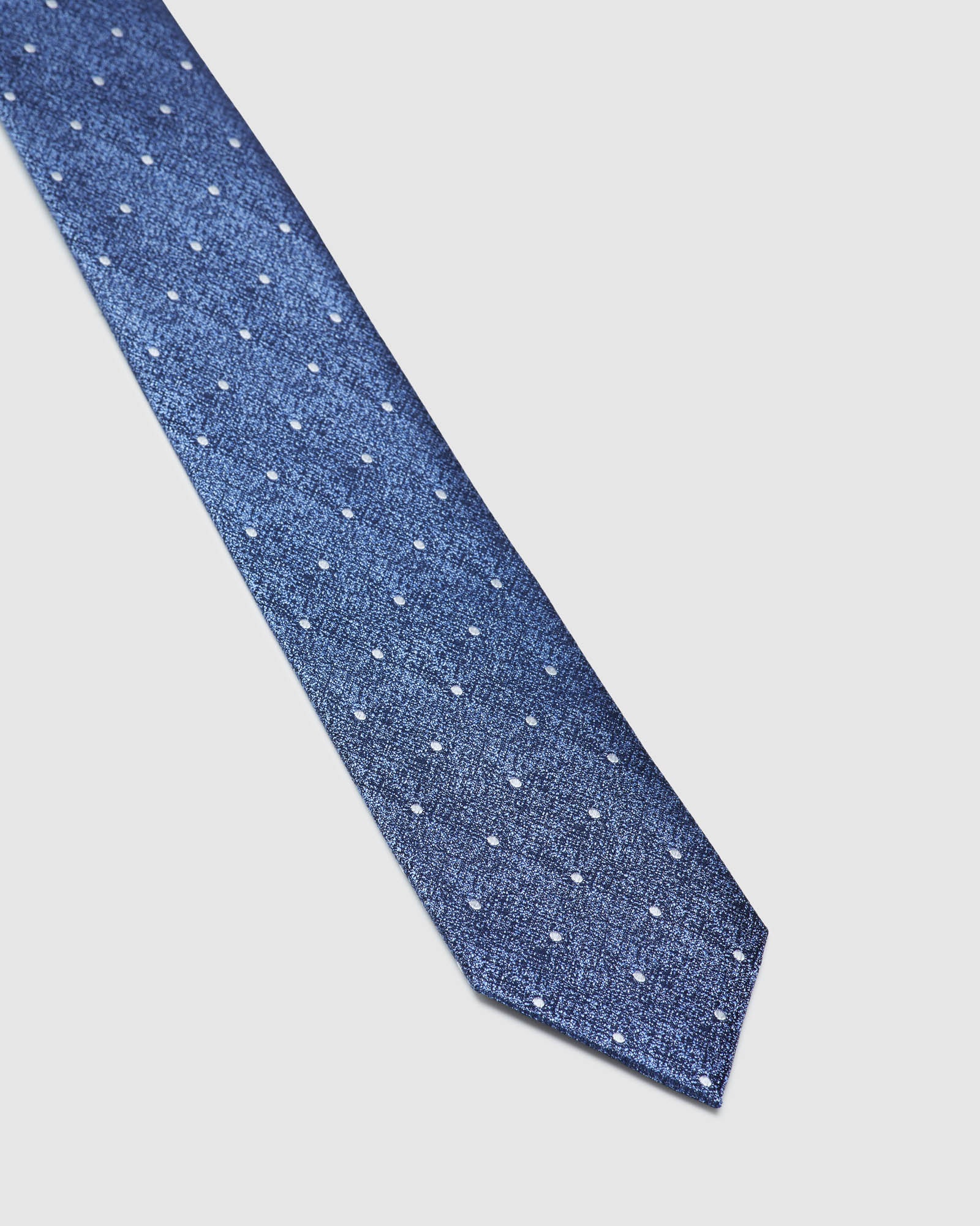 TEXTURE AND SPOT SILK TIE