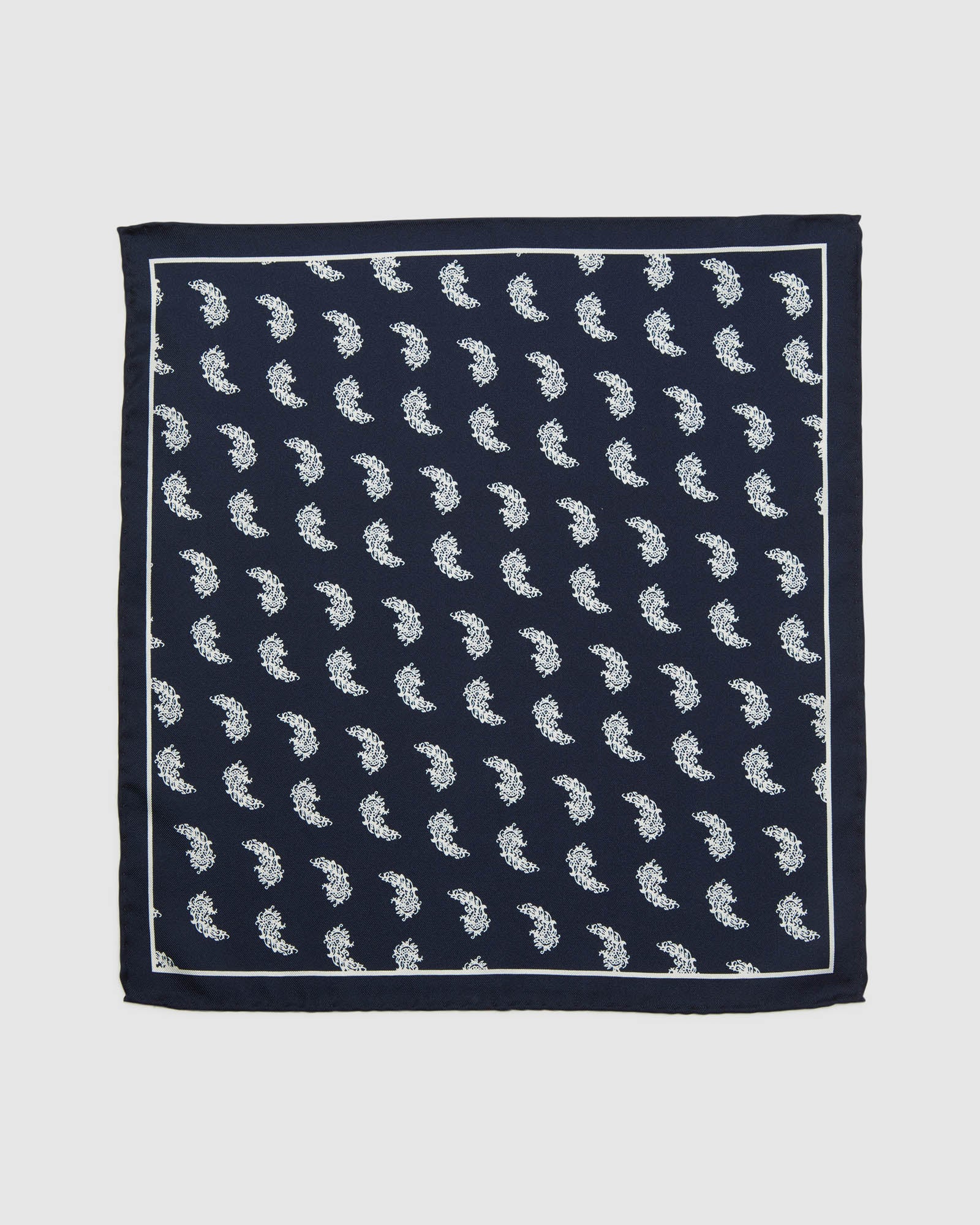 PAISLEY SILK POCKET SQUARE