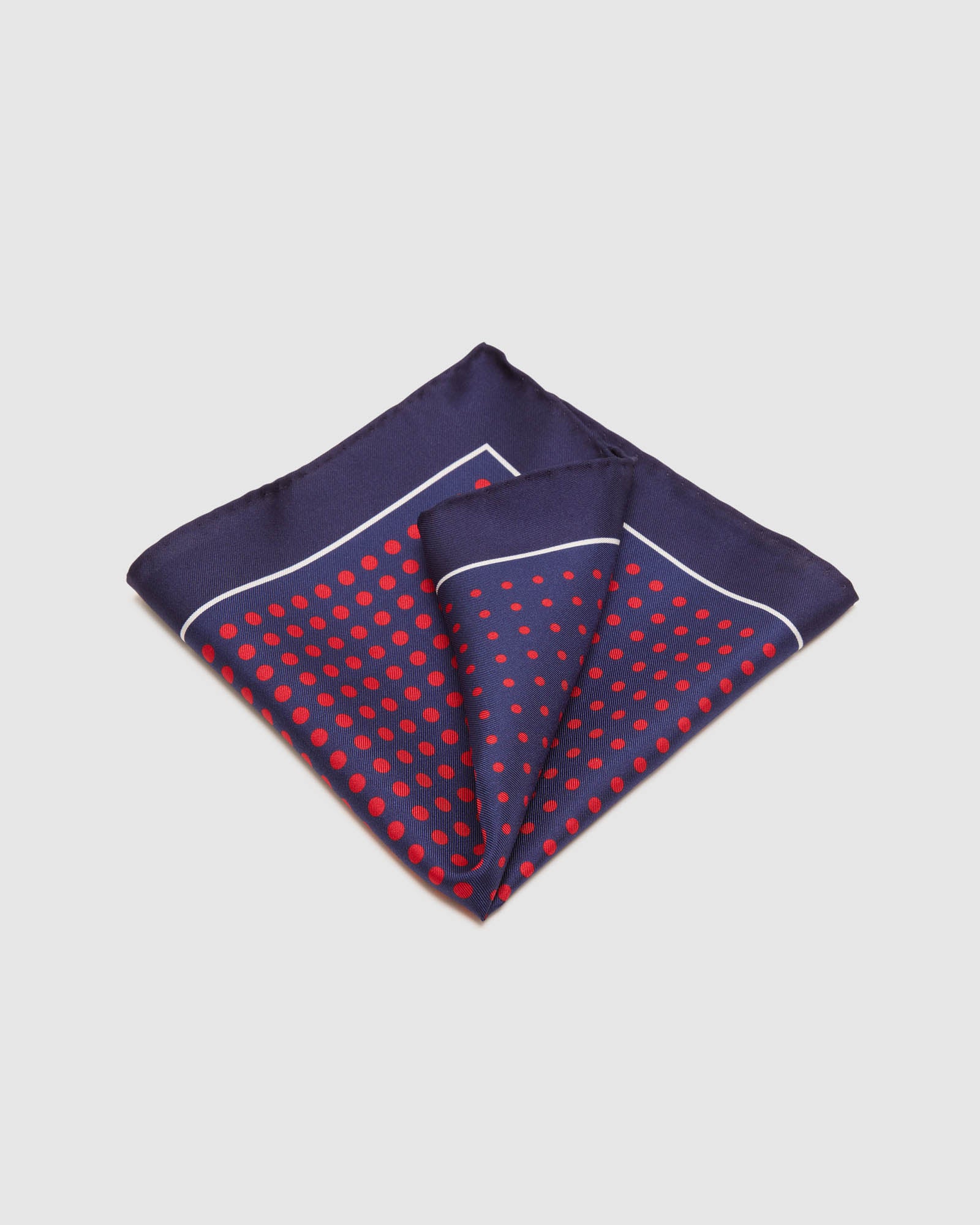 SPOTS SILK POCKET SQUARE