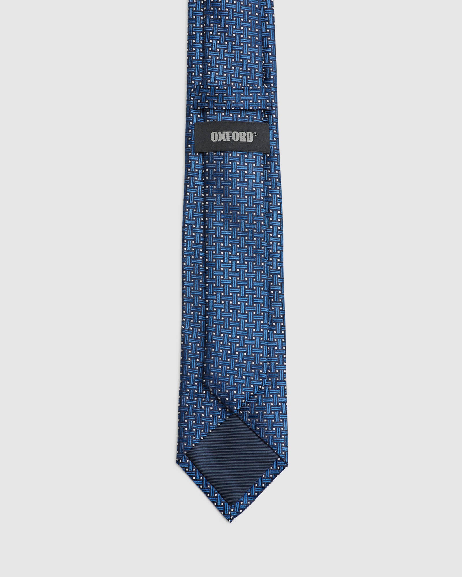 HOPSACK AND DOTS SILK TIE