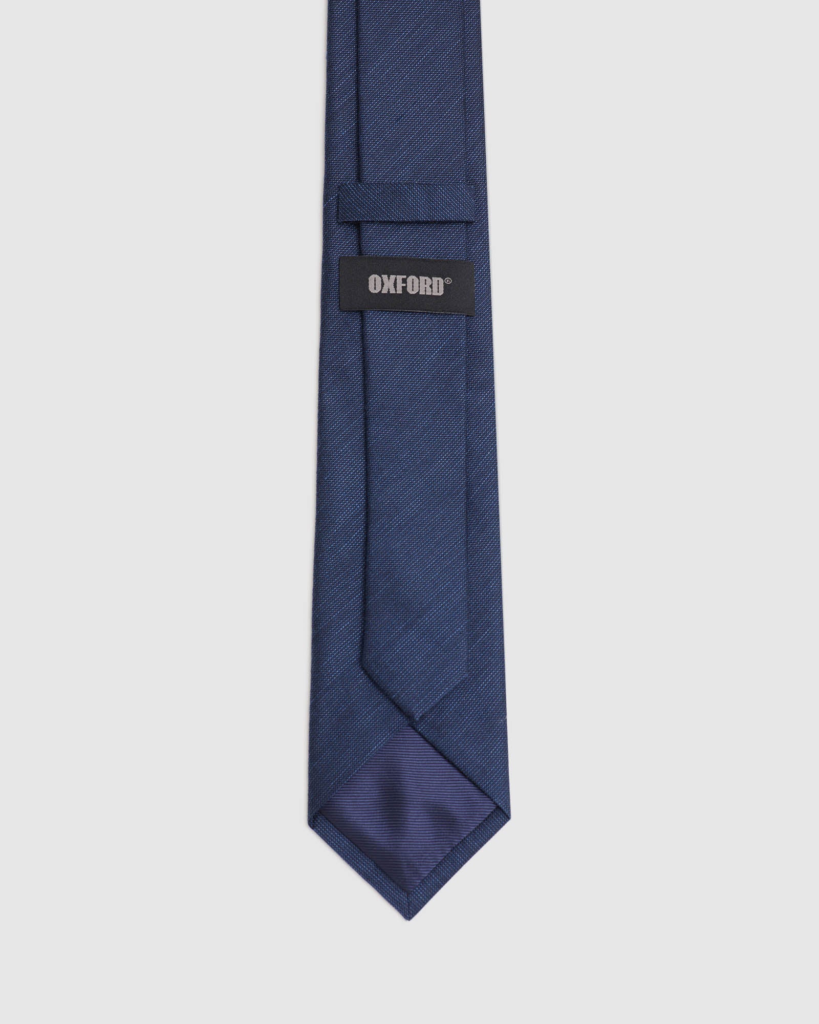 NAVY SOLID WOVEN TIE