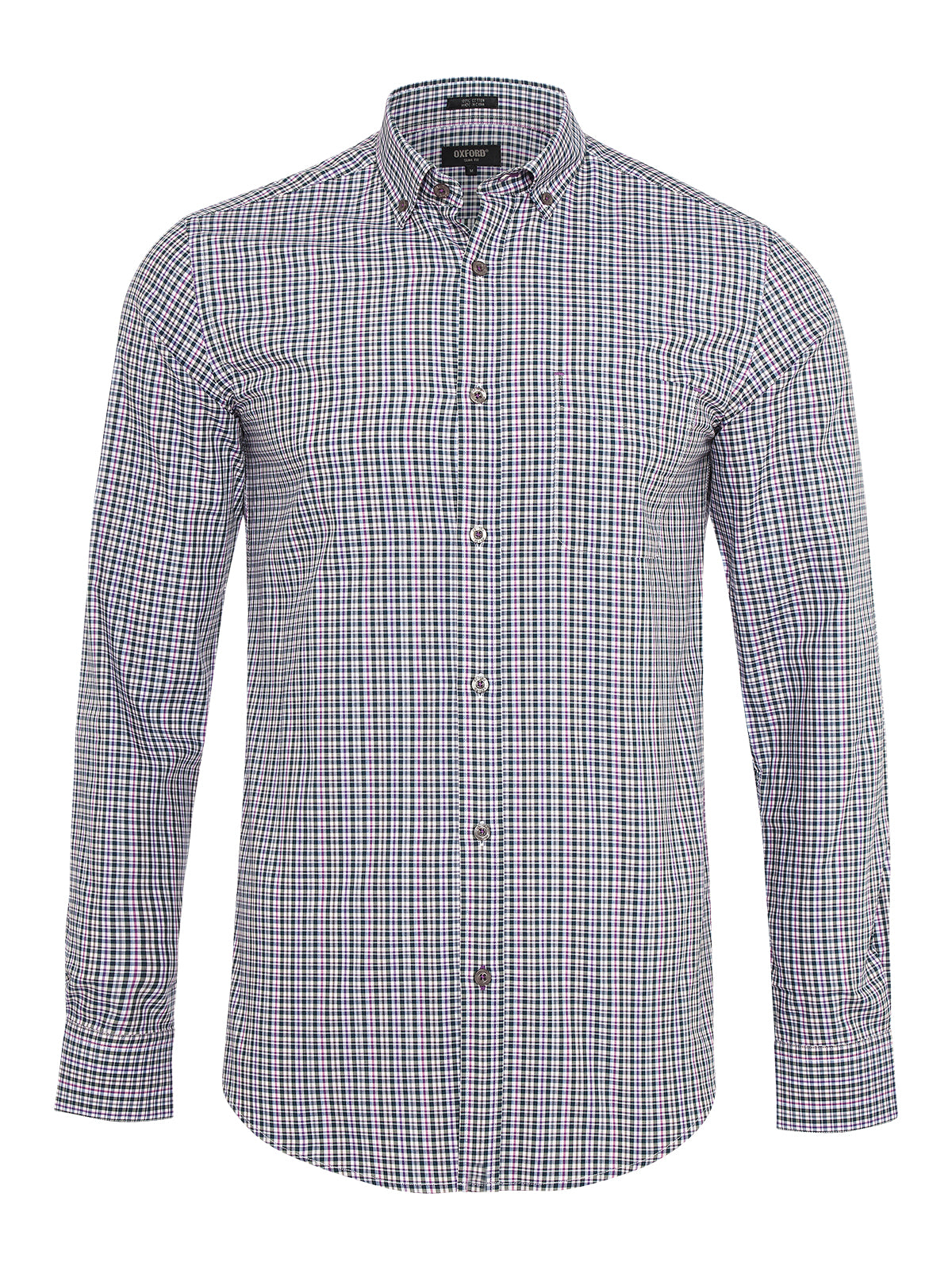 STRATTON CHECK SHIRT PURPL/INDIGO