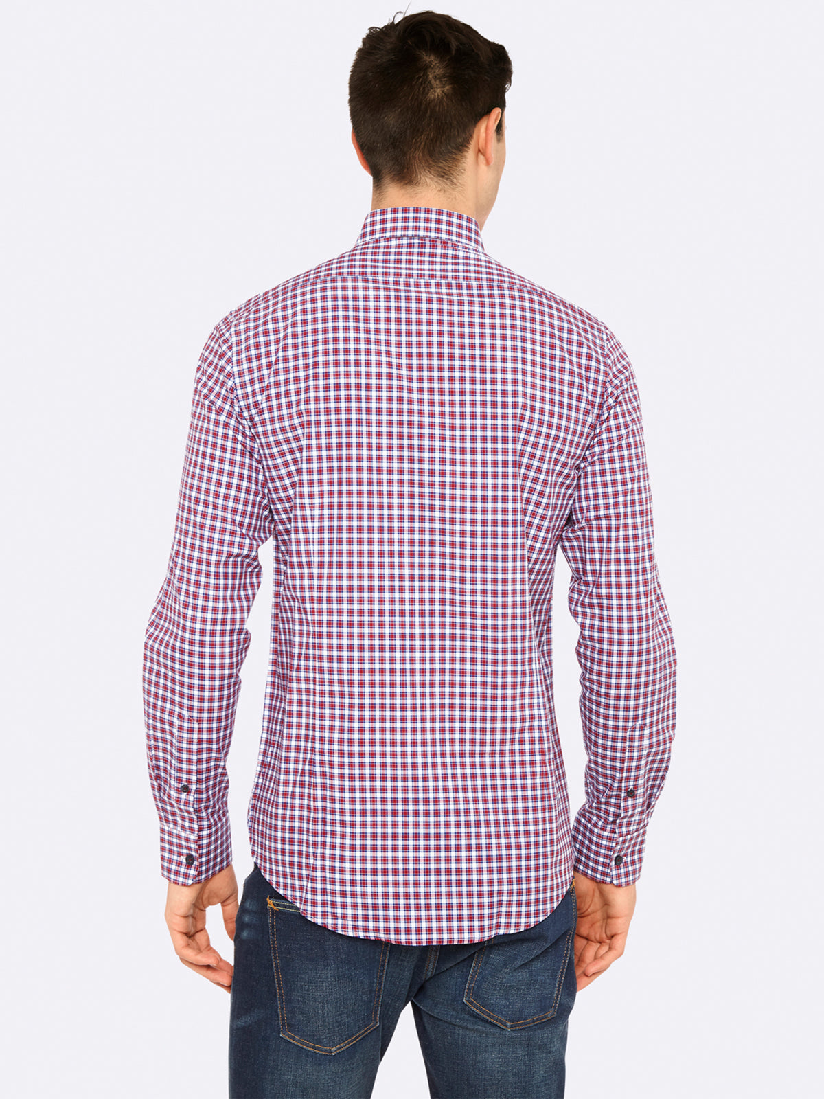 KENTON CHECK SHIRT MULBERRY