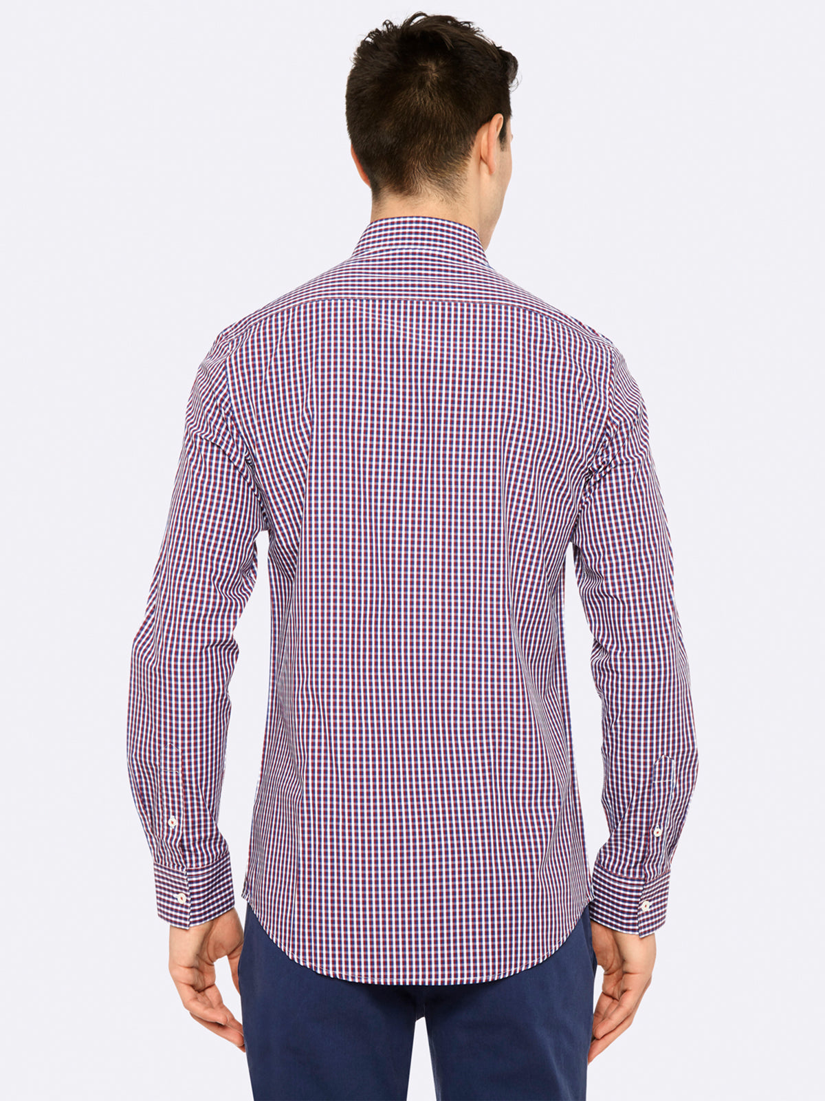 STRATTON CHECK SHIRT BRN/