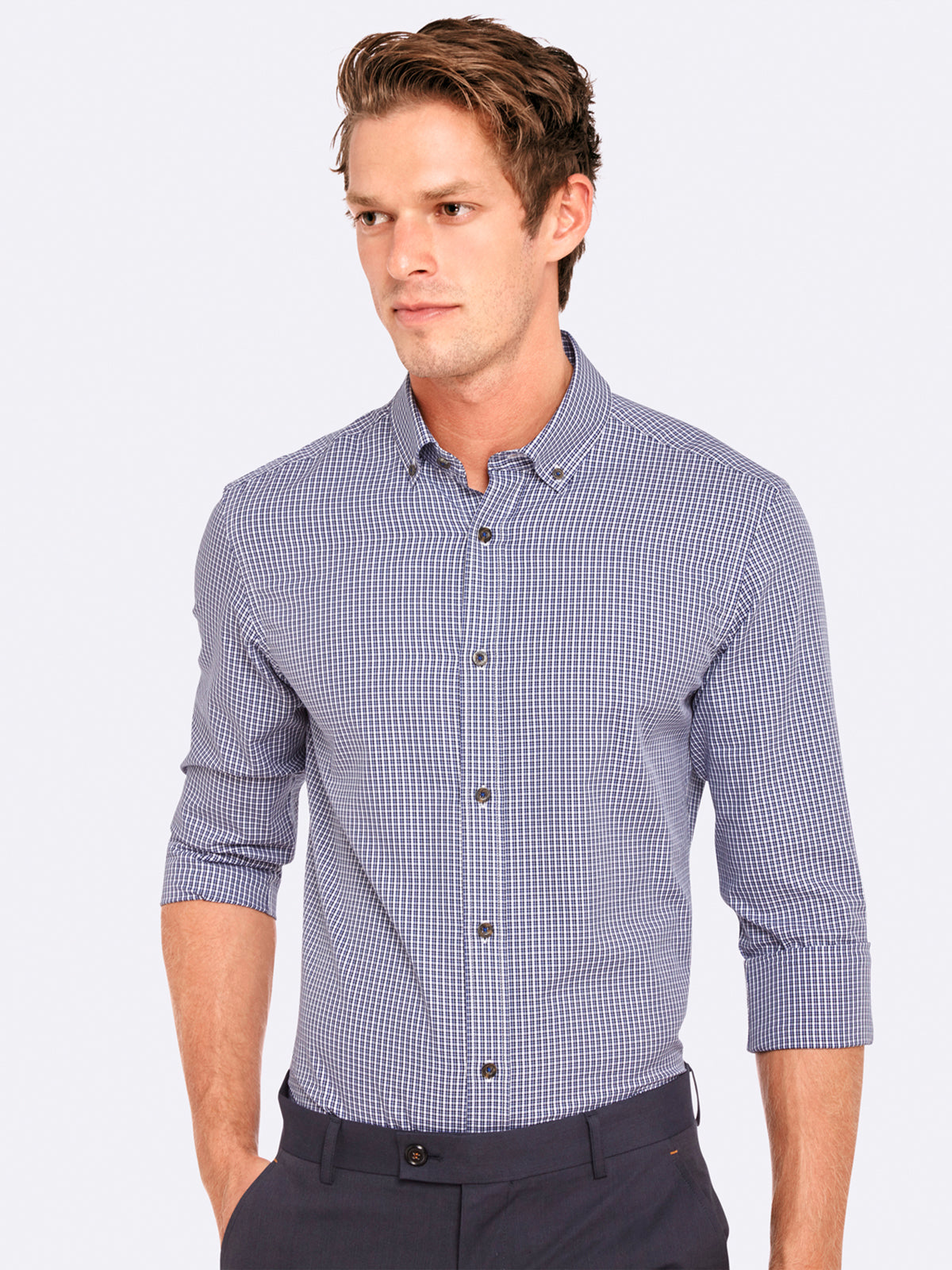 STRATTON MINICHECK SHIRT