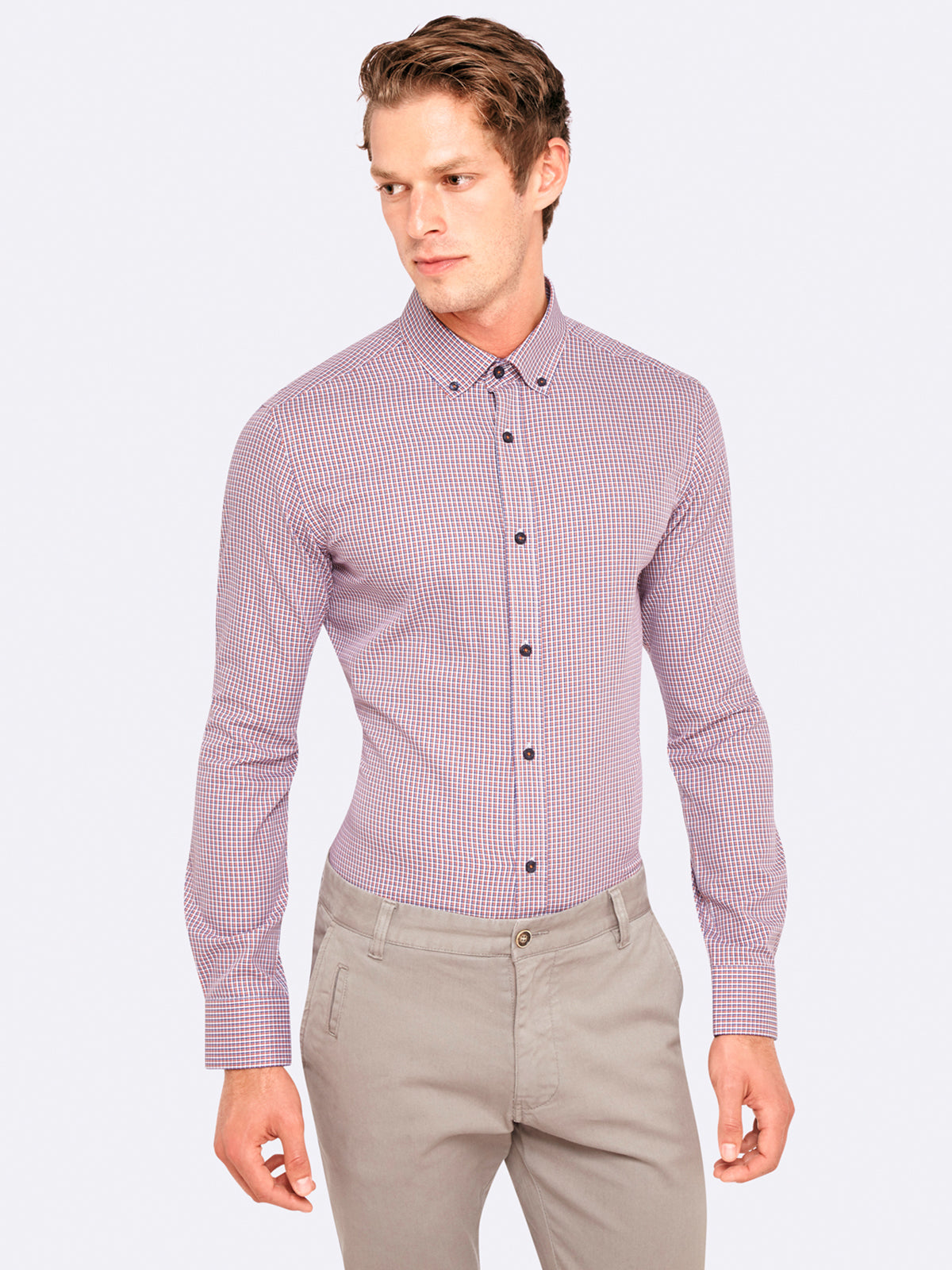 STRATTON MINICHECK SHIRT