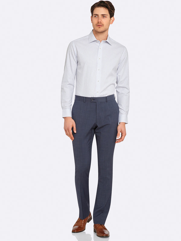 Regular Fit Check Stretch Suit Trousers | M&S Collection | M&S