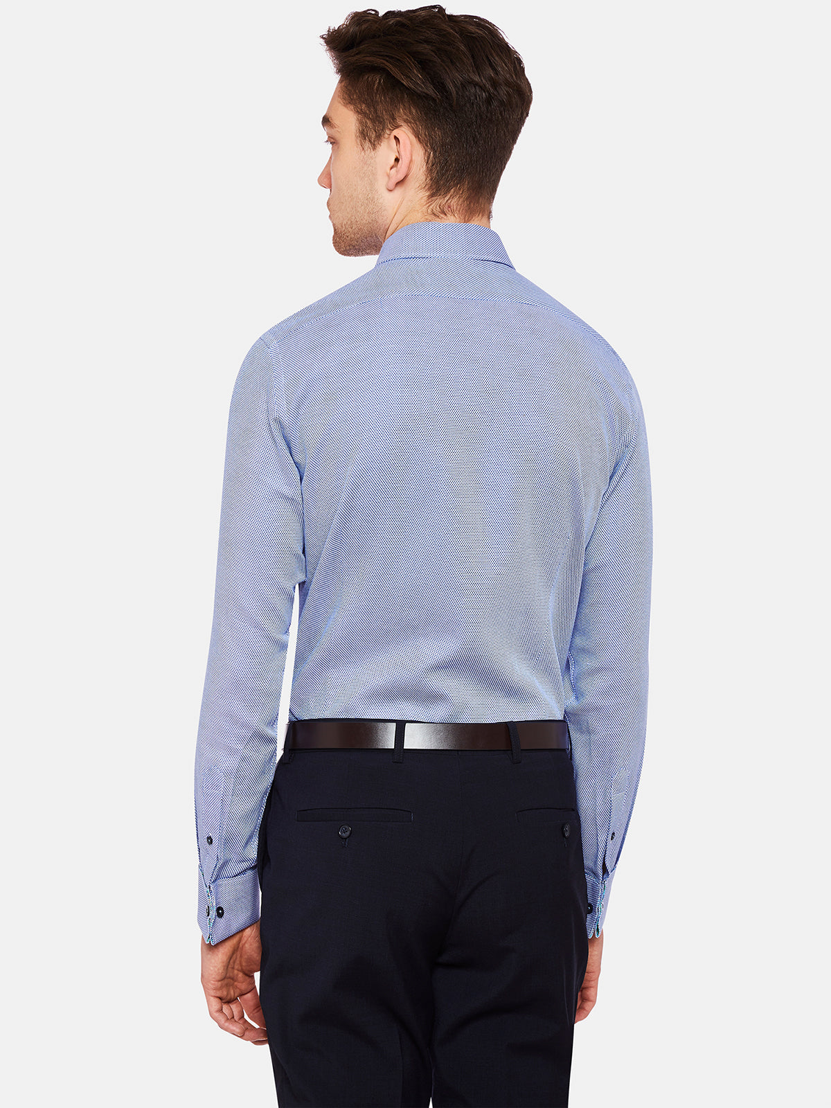 BECKTON DOBBY FRENCH CUFF SHIRT