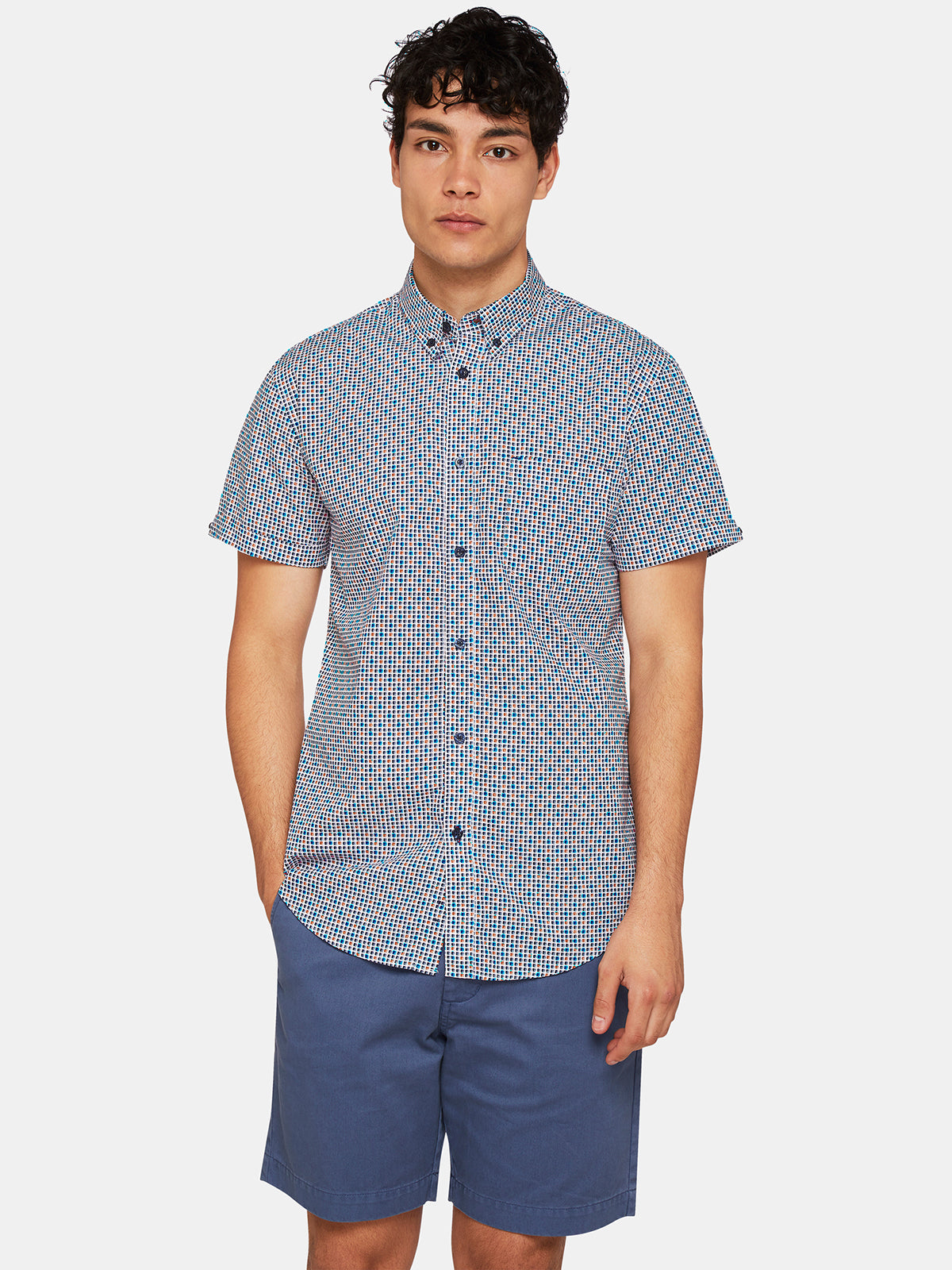 TOTTENHAM SQUARE PRINT SHORT SLEEVE SHIRT