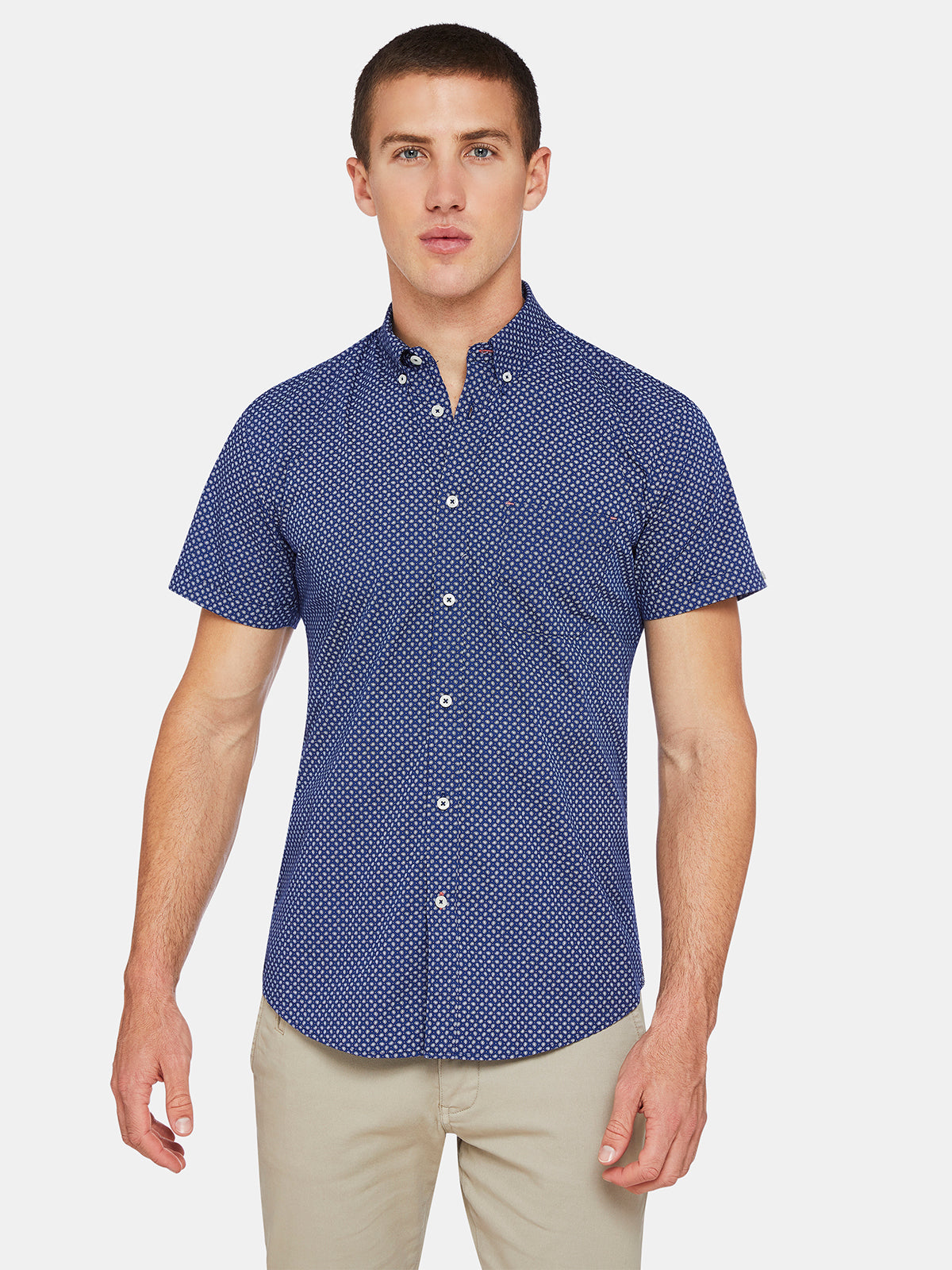 TOTTENHAM PAISLEY PRINT SHORT SLEEVE SHIRT