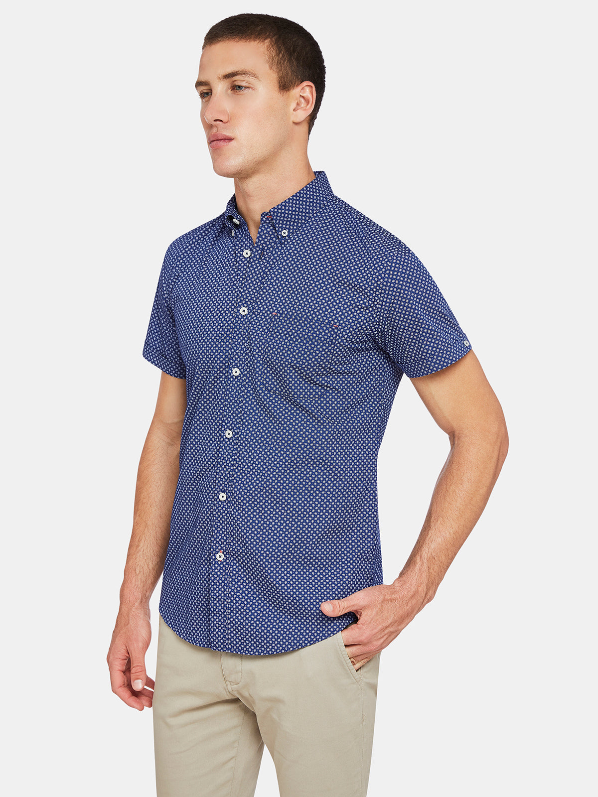 TOTTENHAM PAISLEY PRINT SHORT SLEEVE SHIRT