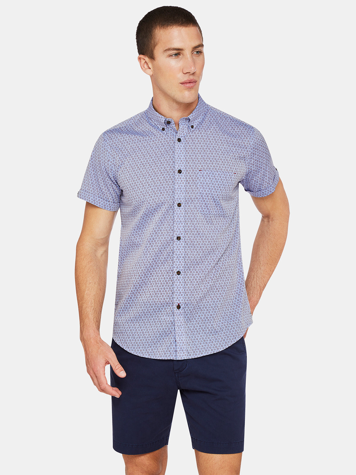 TOTTENHAM PRINTED SHORT SLEEVE SHIRT