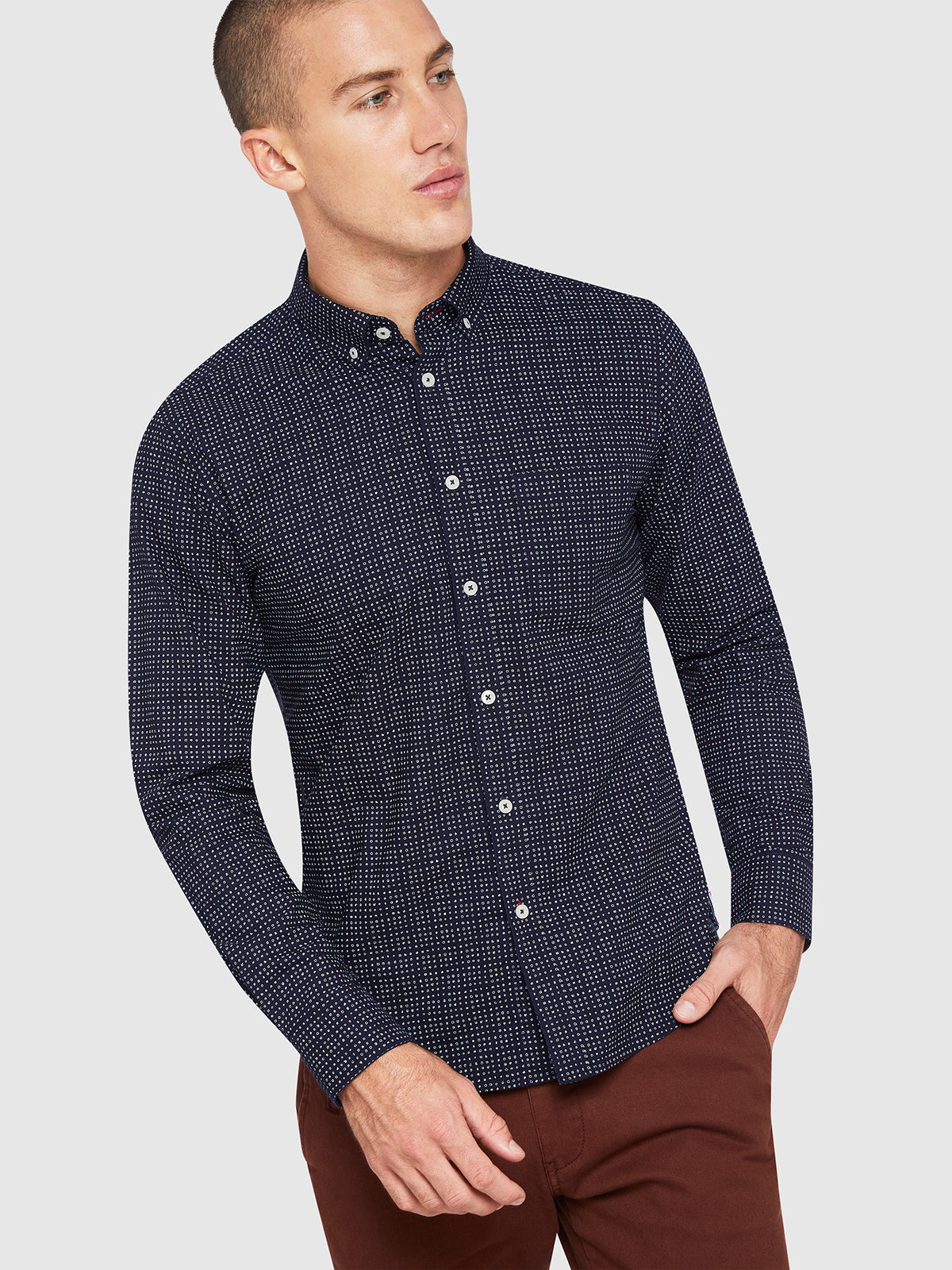 STRATTON OXFORD PRINTED SHIRT