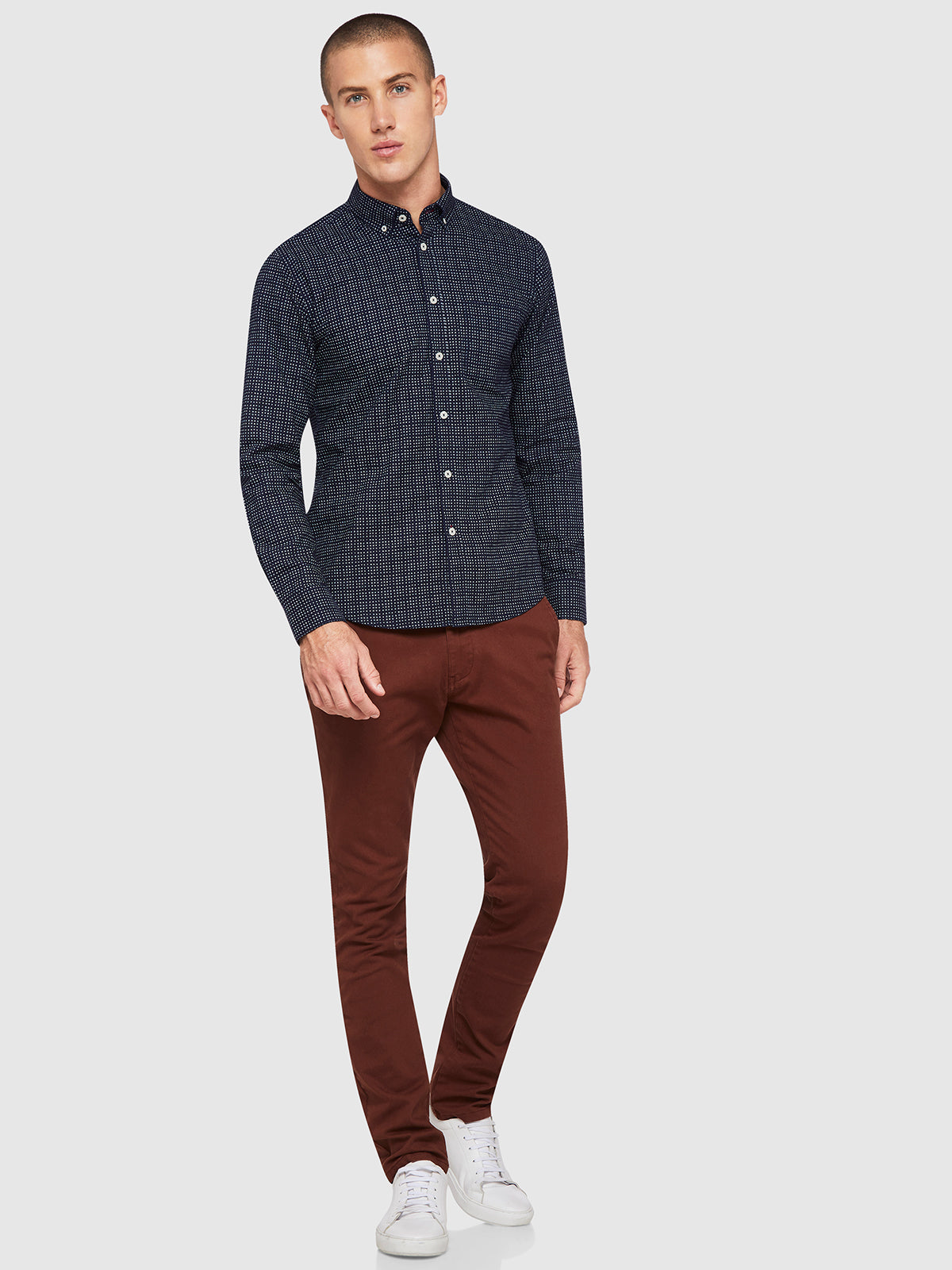 STRATTON OXFORD PRINTED SHIRT