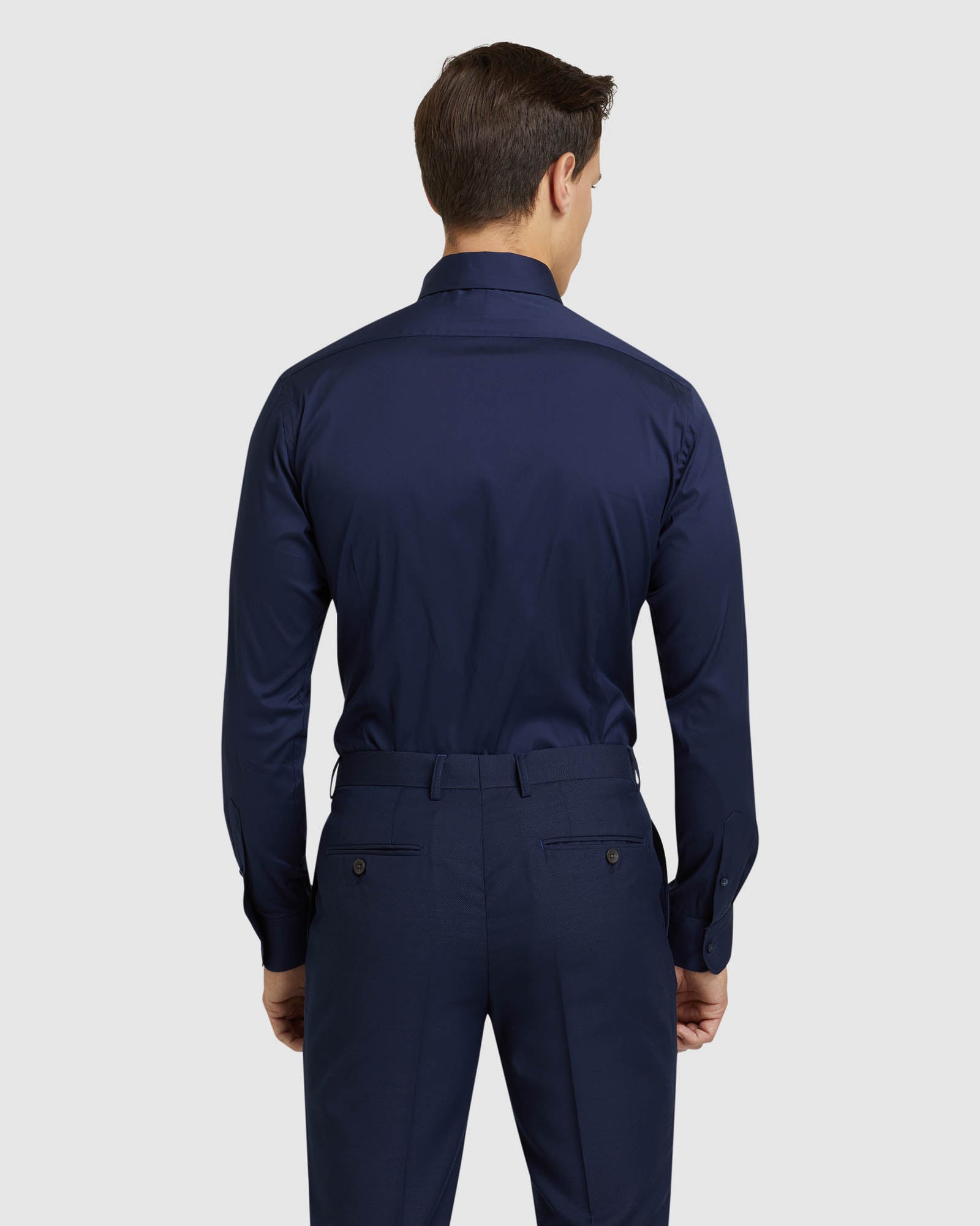 NAVY STRETCH TRAVEL SHIRT