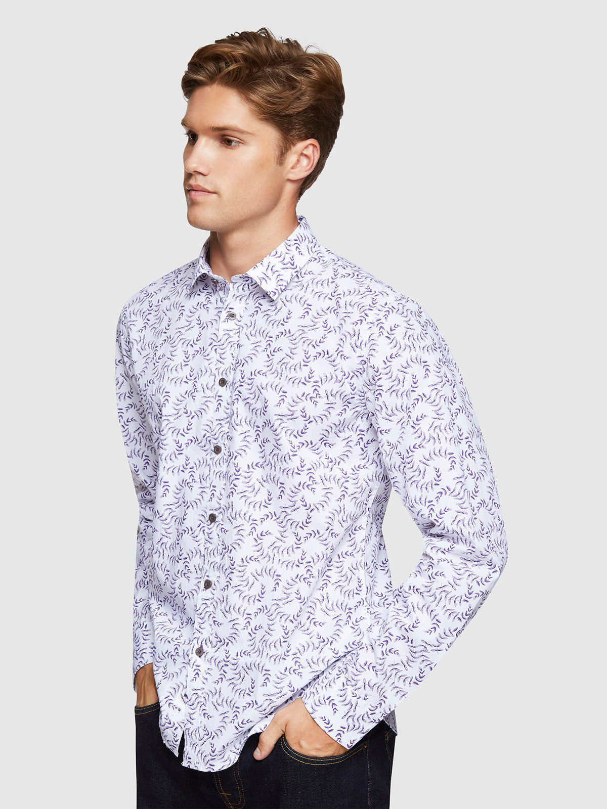 KENTON LEAVES PRINTED SHIRT