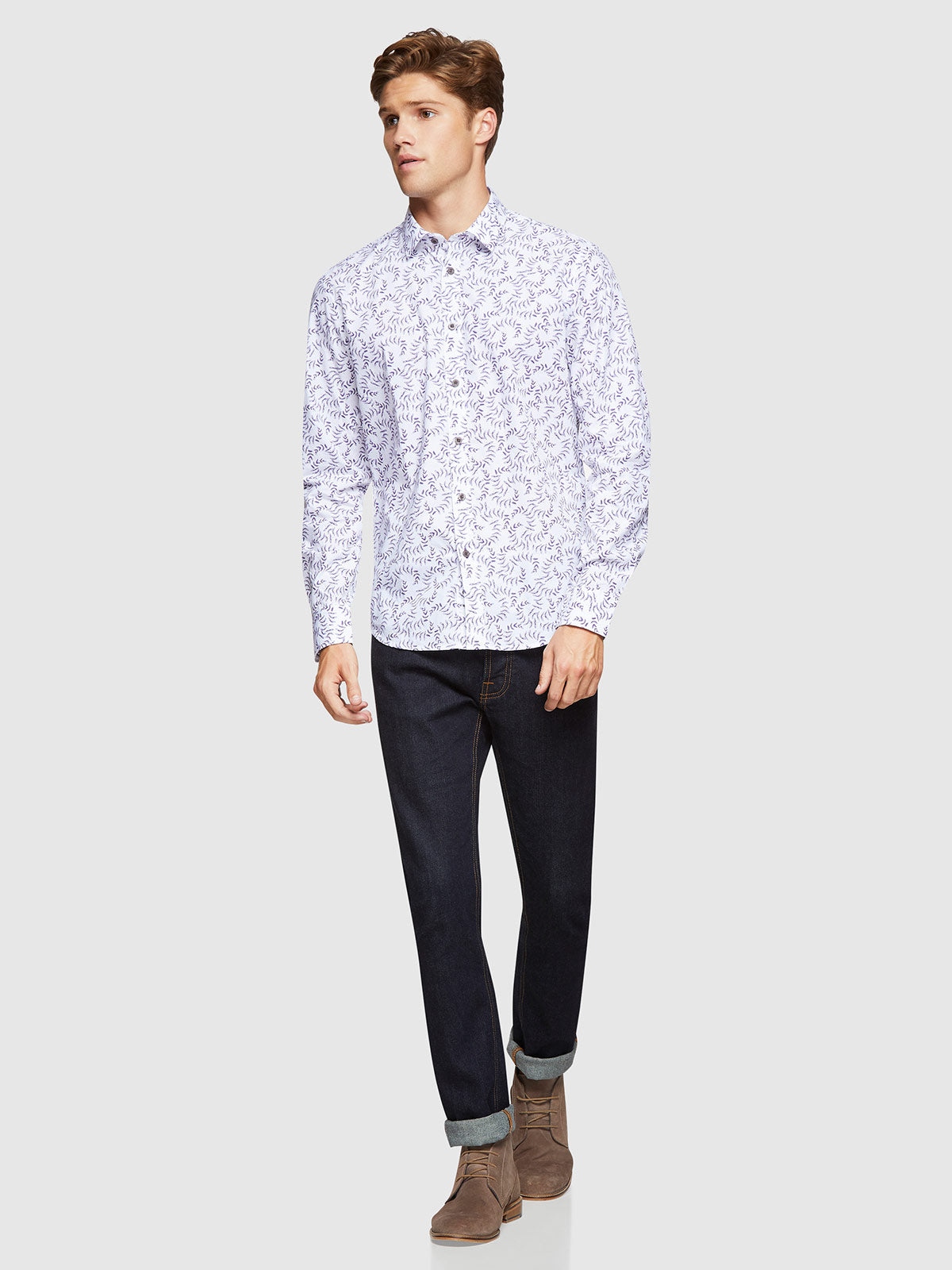 KENTON LEAVES PRINTED SHIRT