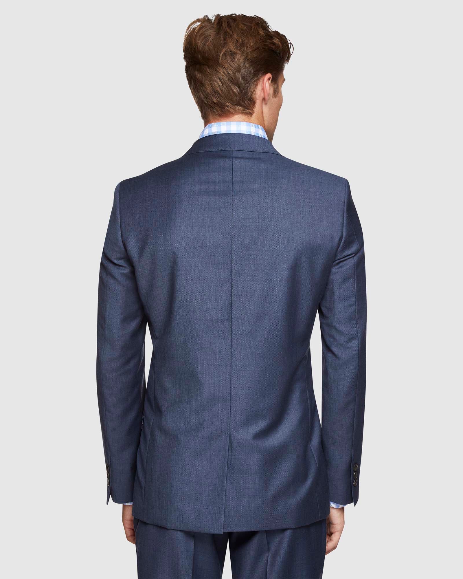 HOPKINS PEAK LAPEL WOOL SUIT JACKET