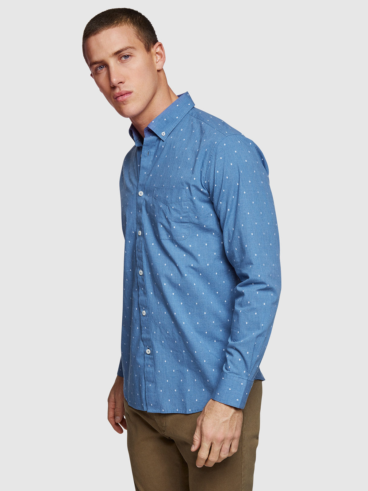 STRATTON BRUSHED COTTON SHIRT