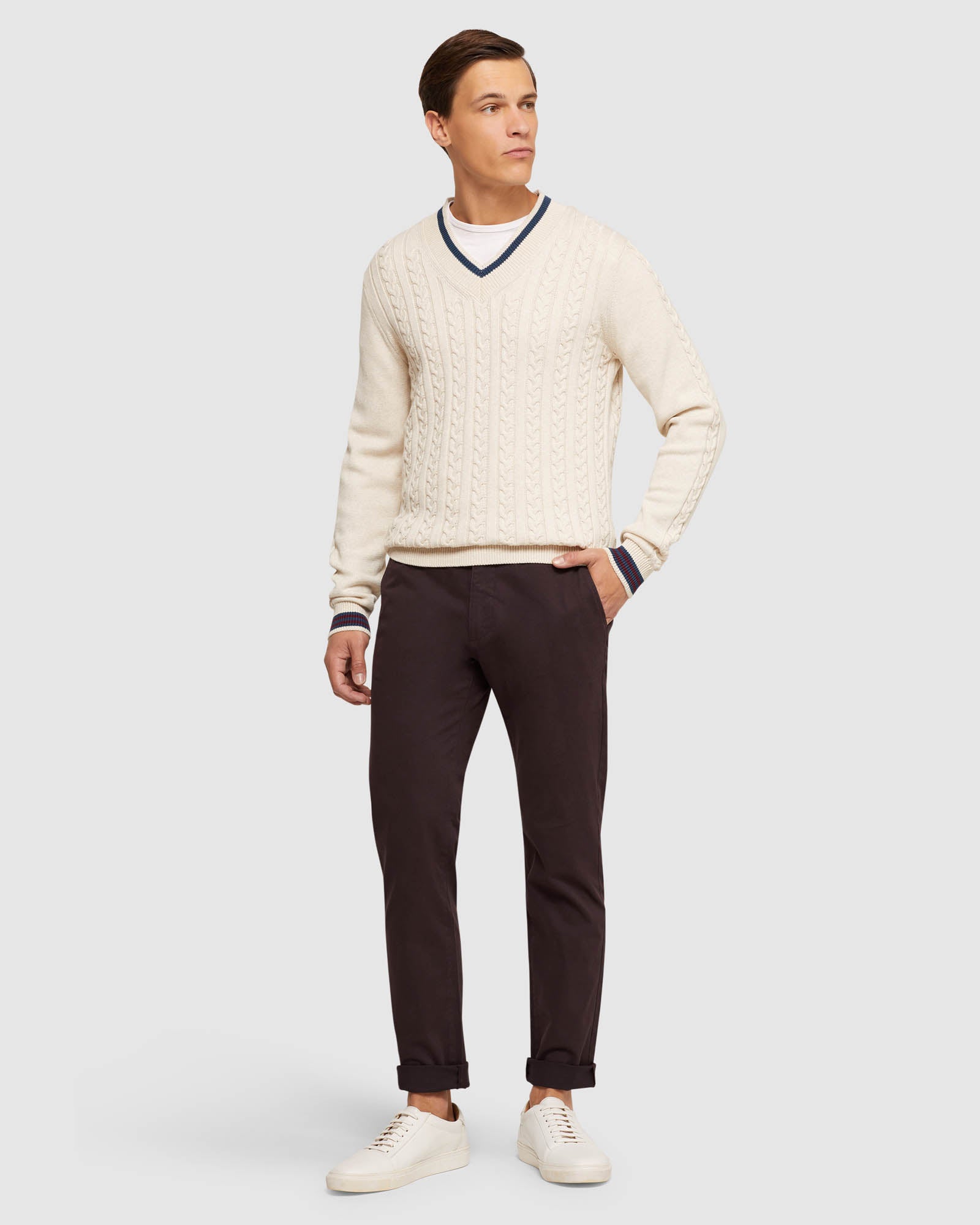 LOGAN CRICKET KNIT PULLOVER