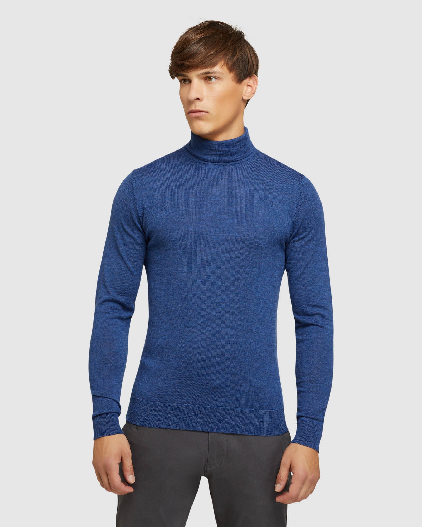 AARON TURTLE NECK PURE WOOL KNIT