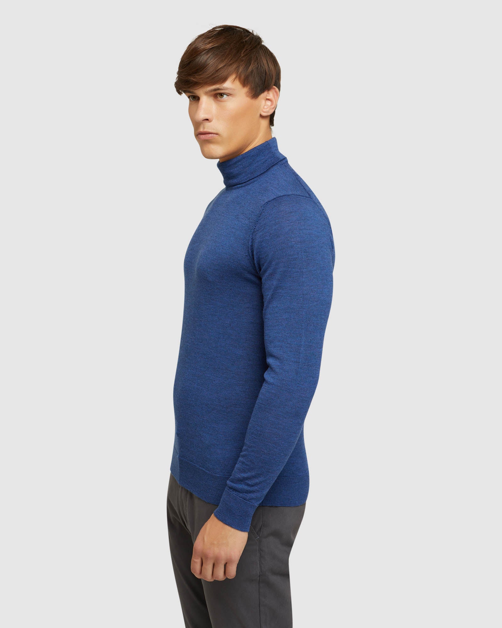 AARON TURTLE NECK PURE WOOL KNIT