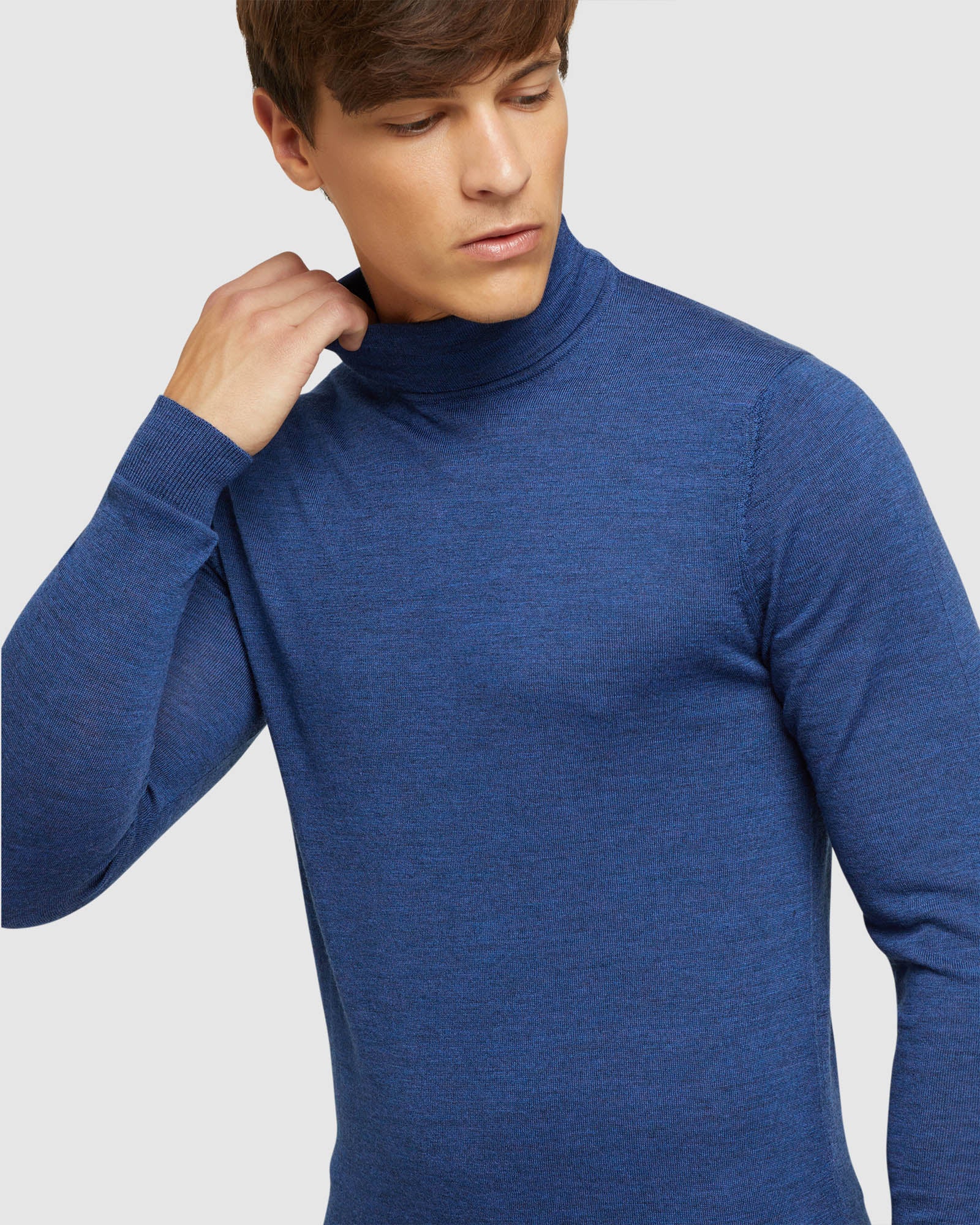 AARON TURTLE NECK PURE WOOL KNIT