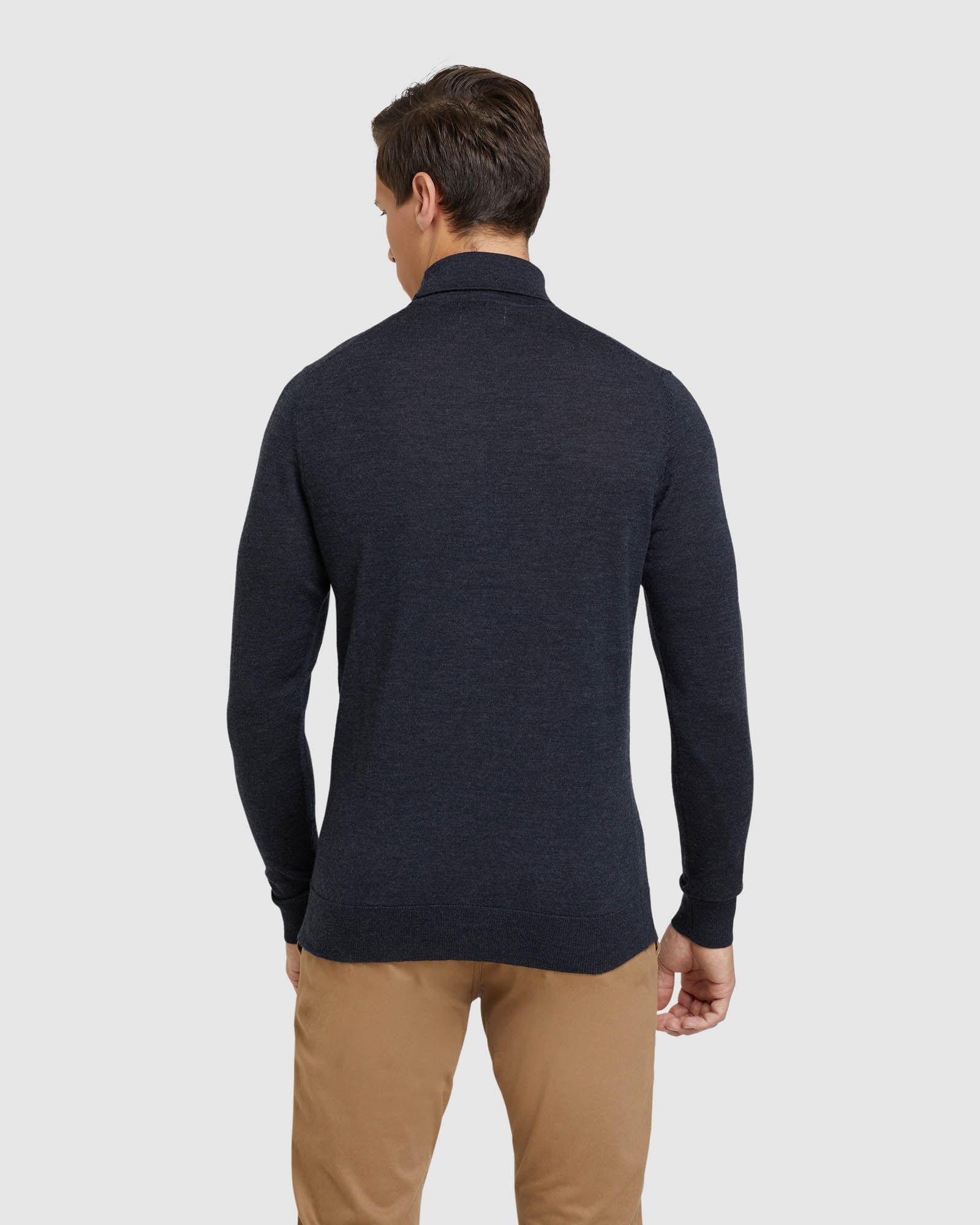 AARON TURTLE NECK PURE WOOL KNIT