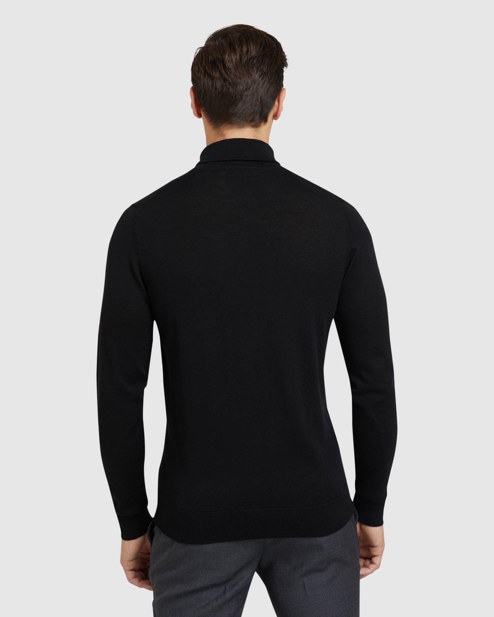 AARON TURTLE NECK PURE WOOL KNIT