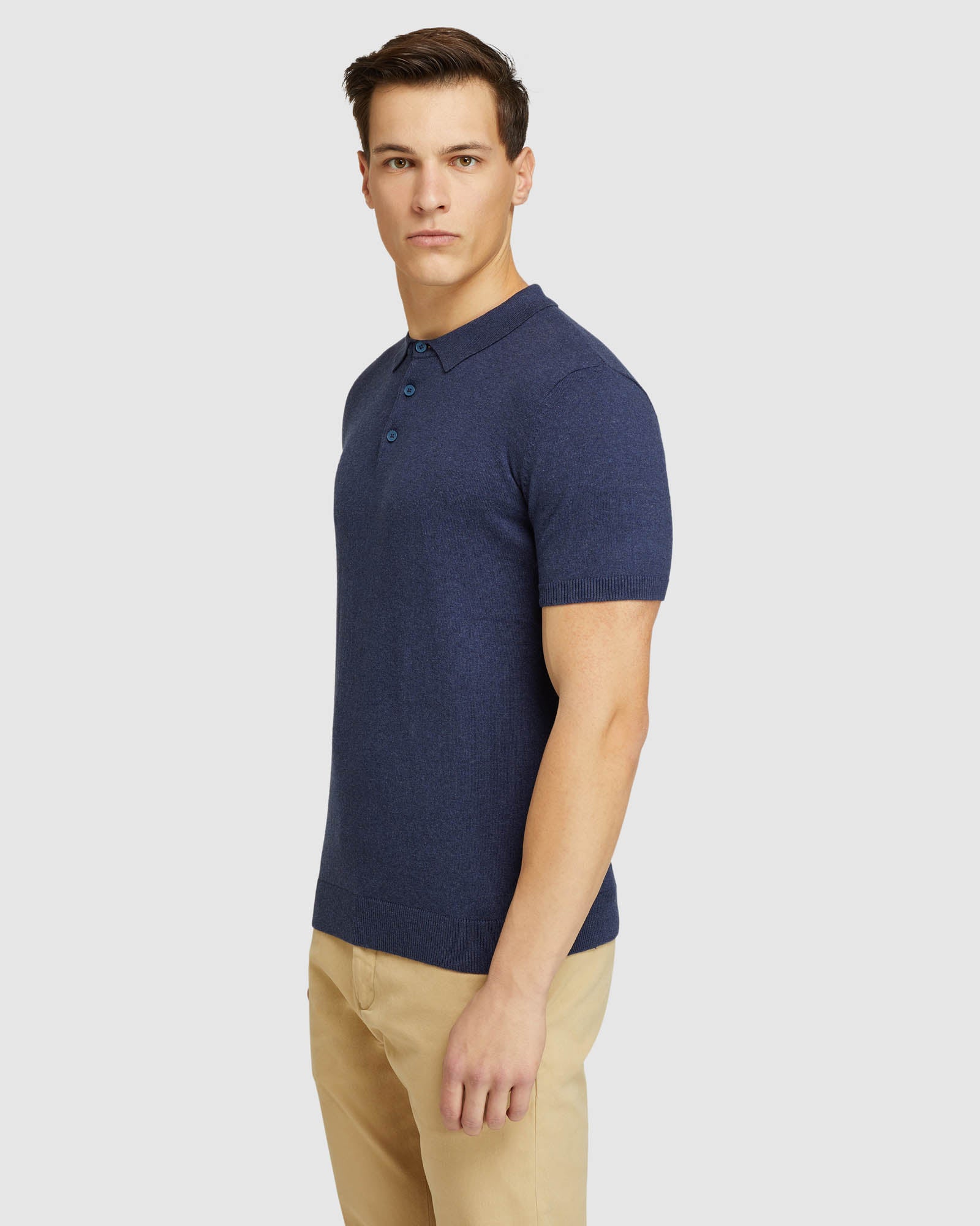 REISS SHORT SLEEVE KNITTED POLO