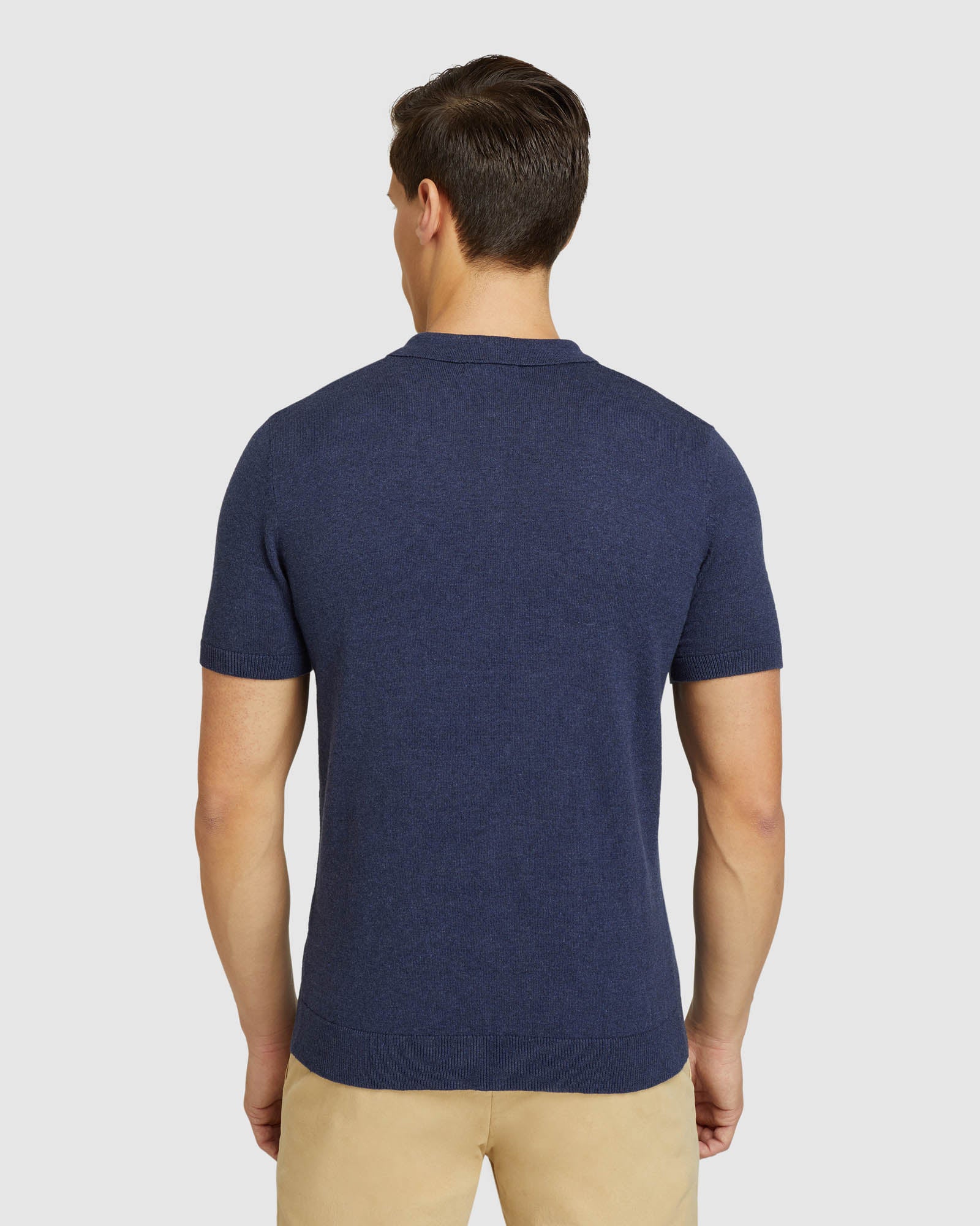 REISS SHORT SLEEVE KNITTED POLO